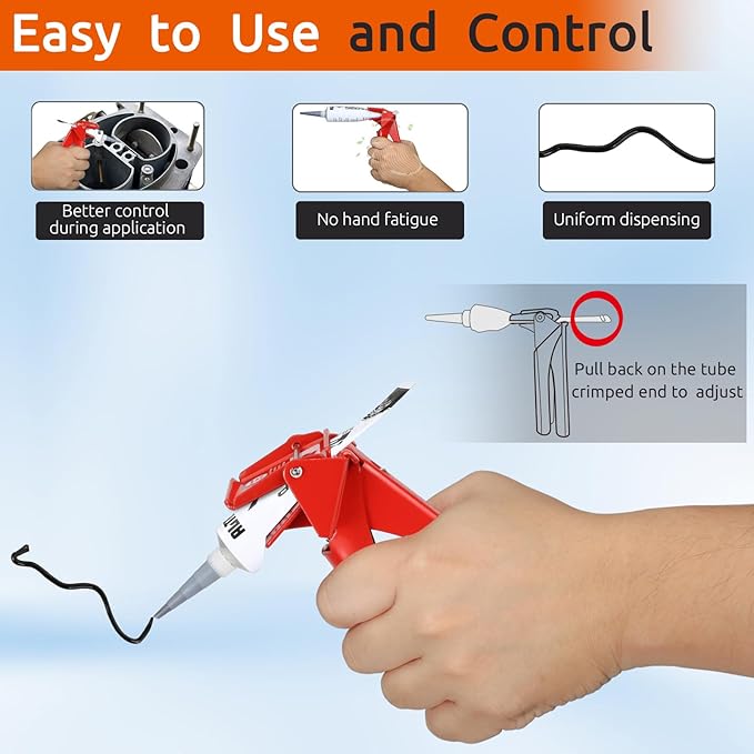 RTV Tube Extrusion Tool，Efficient RTV Squeezer Dispenser