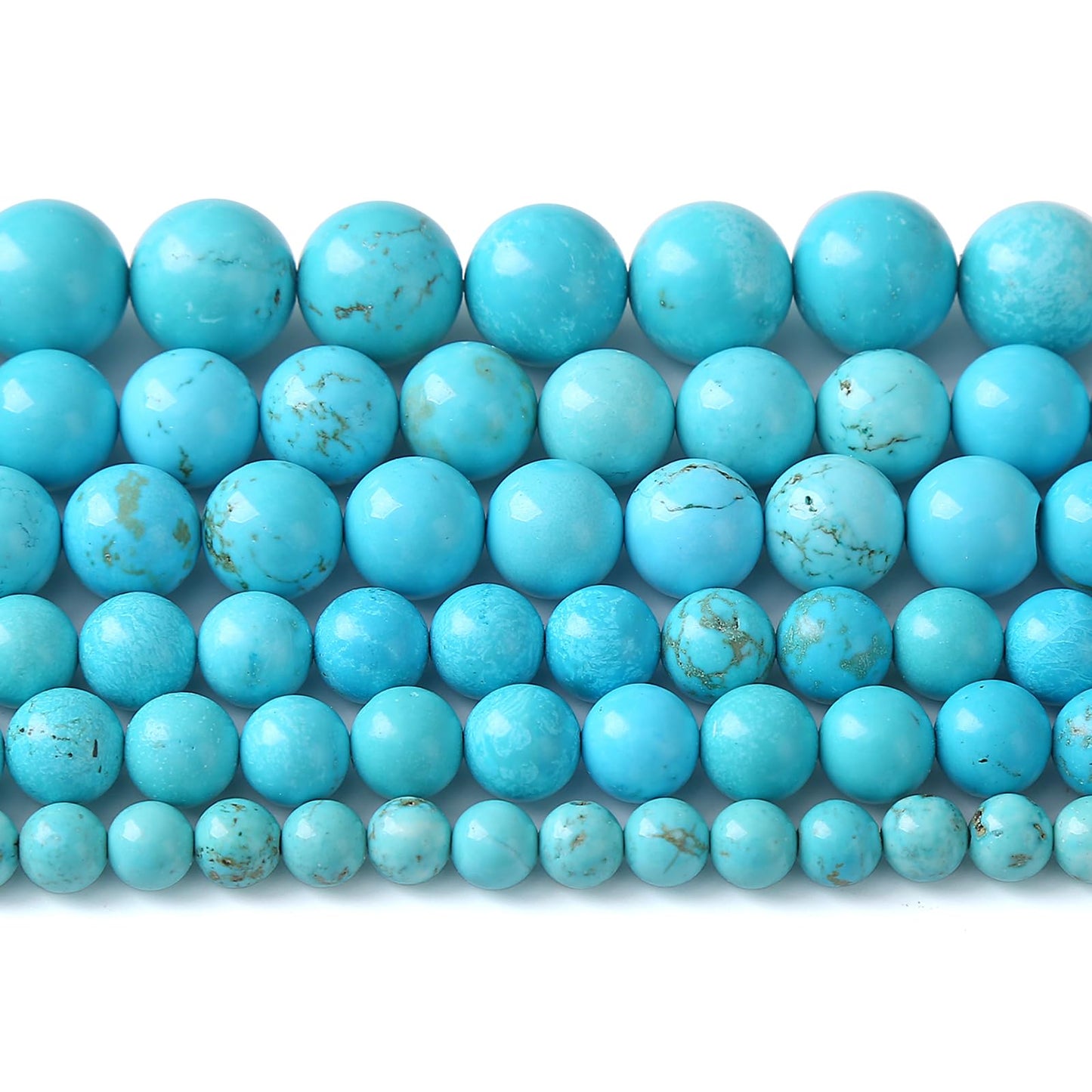 6MM 60PCS Natural Stone Turquoise Beads for Jewelry Making DIY Bracelet