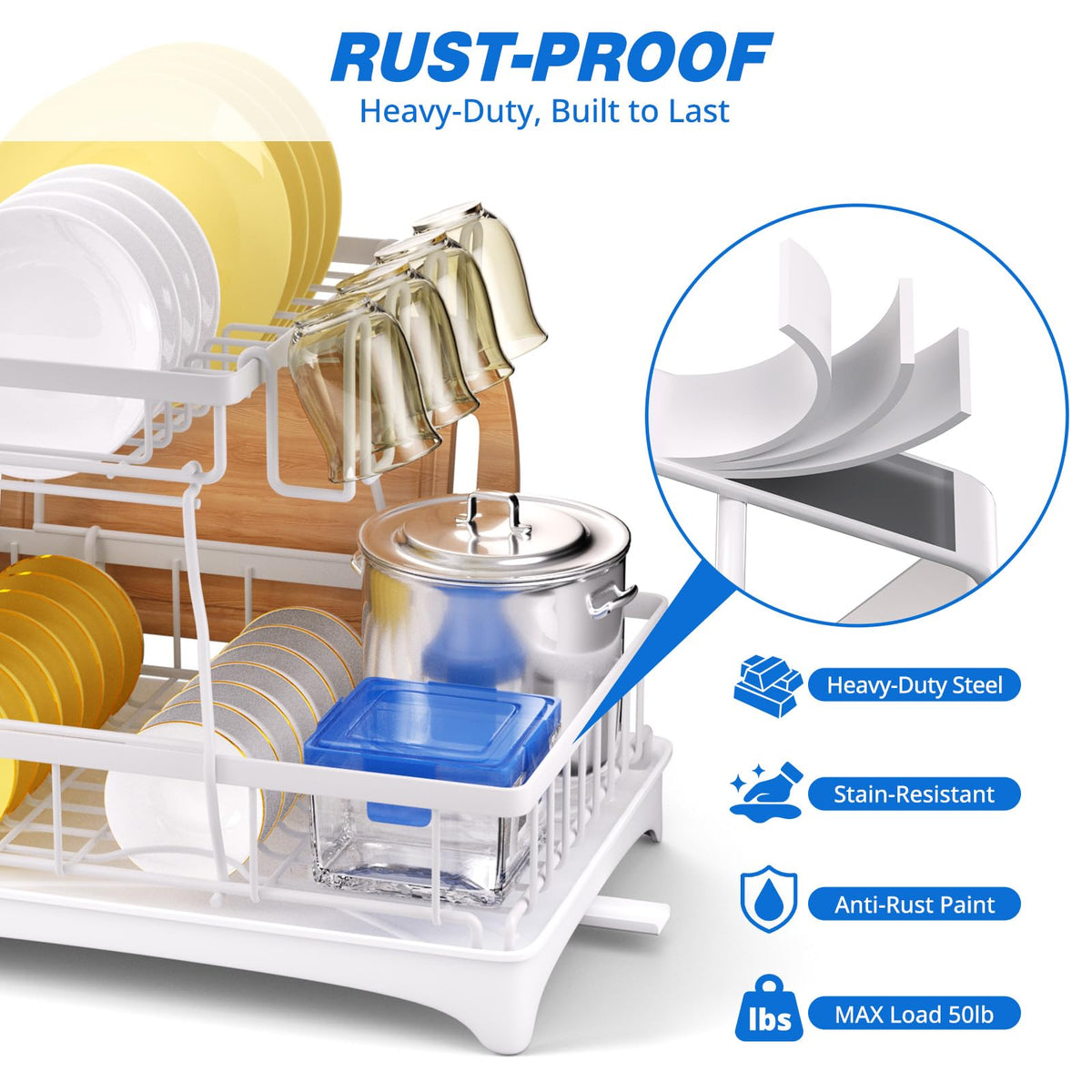 2 Tier Dish Drying Rack