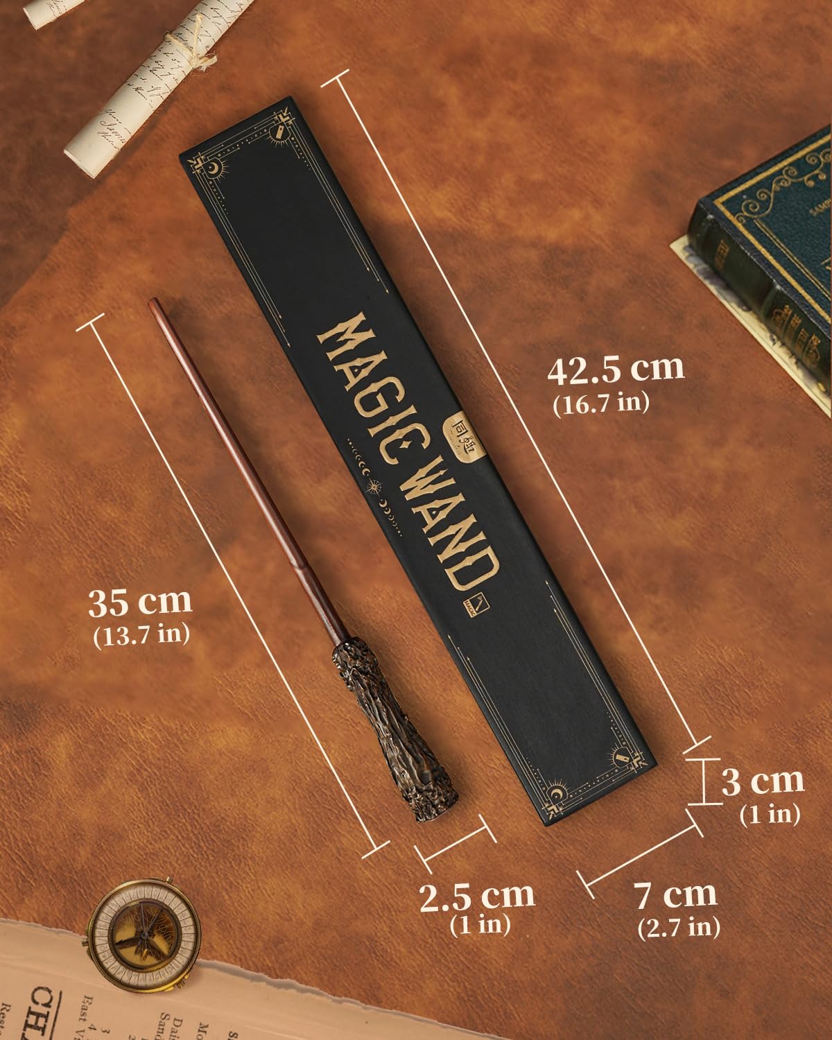 Tonecheer Magic Wand Remote Control Lighting Accessories for Book Nook Kits for Beast‌ and Beauty, Sweet Dream, Monster Carnival, Magical Library
