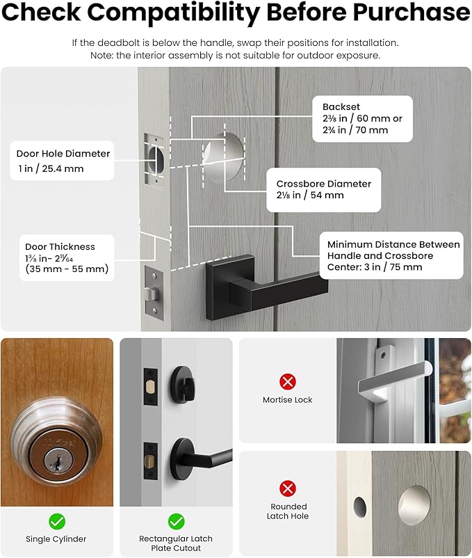 Lockin Veno Plus Smart Lock with 2K 180° Security Camera & Video Doorbell, AI Local Storage, Palm Vein/Fingerprint Keyless Entry Door Lock, Smart Locks for Front Door Bulit in Wi-Fi, App Control