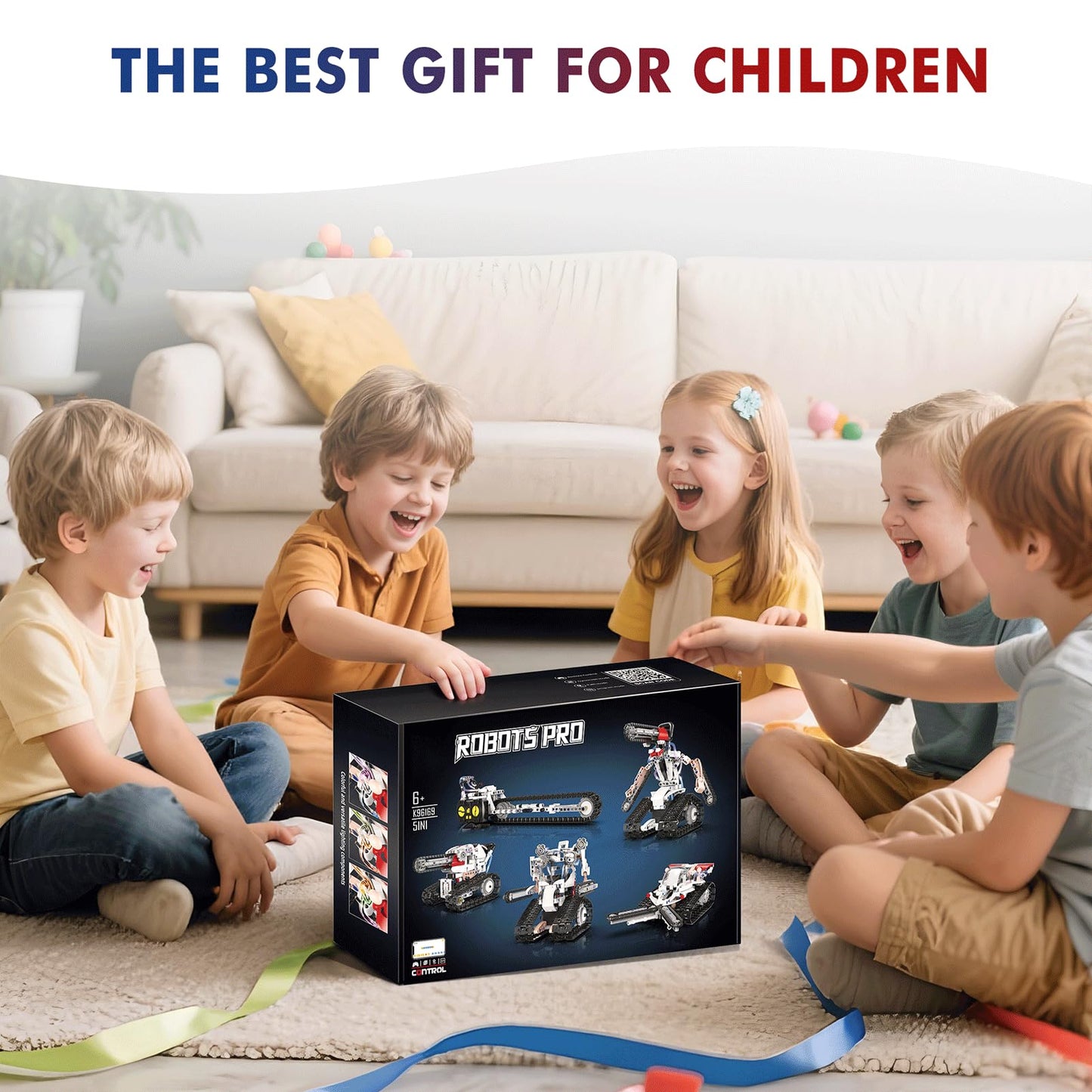 5 in 1 STEM RC Robot Building Kit for Boys, APP & Remote Control Erector Set RC Toys for Kids Blocks 419 Pcs, DIY Build Science Educational Gift for Age 6 7 8 9 10 11 12+ Boys & Girls
