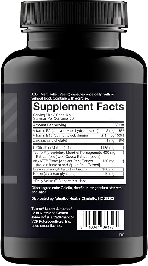 Nugenix Total-T, Free and Total Testosterone Booster Supplement for Men, 180 Count