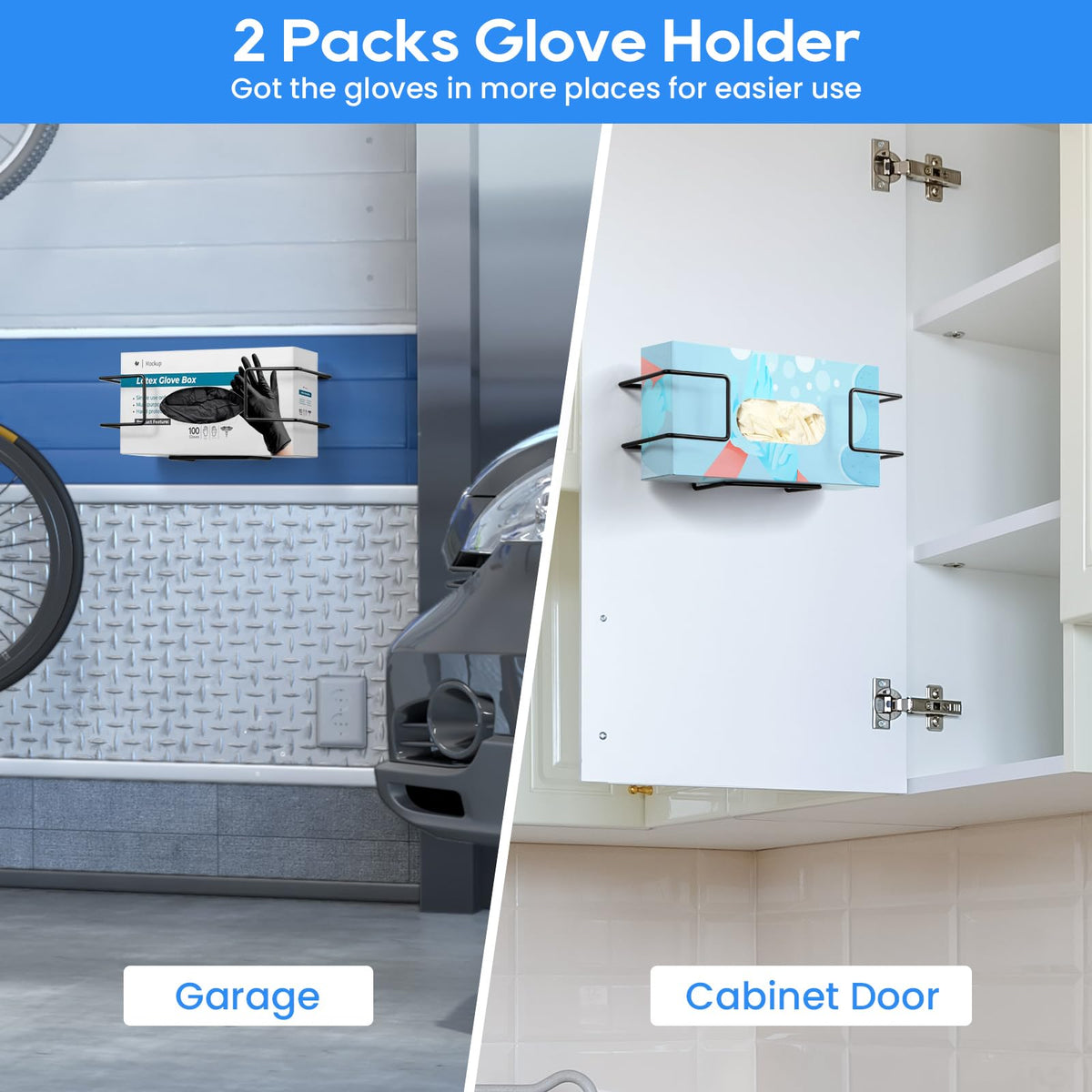 Glove Box Holder Wall Mount Dispenser