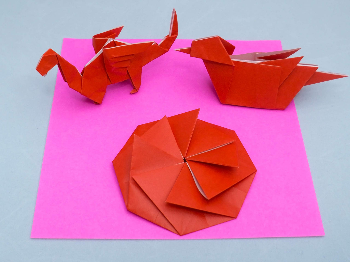 [Taro's Origami Studio] Standard 6 Inch One Sided 20 Colors 300 Sheets Square Easy Fold Premium Japanese Paper for Beginner (Gold and Silver Included) Made in Japan