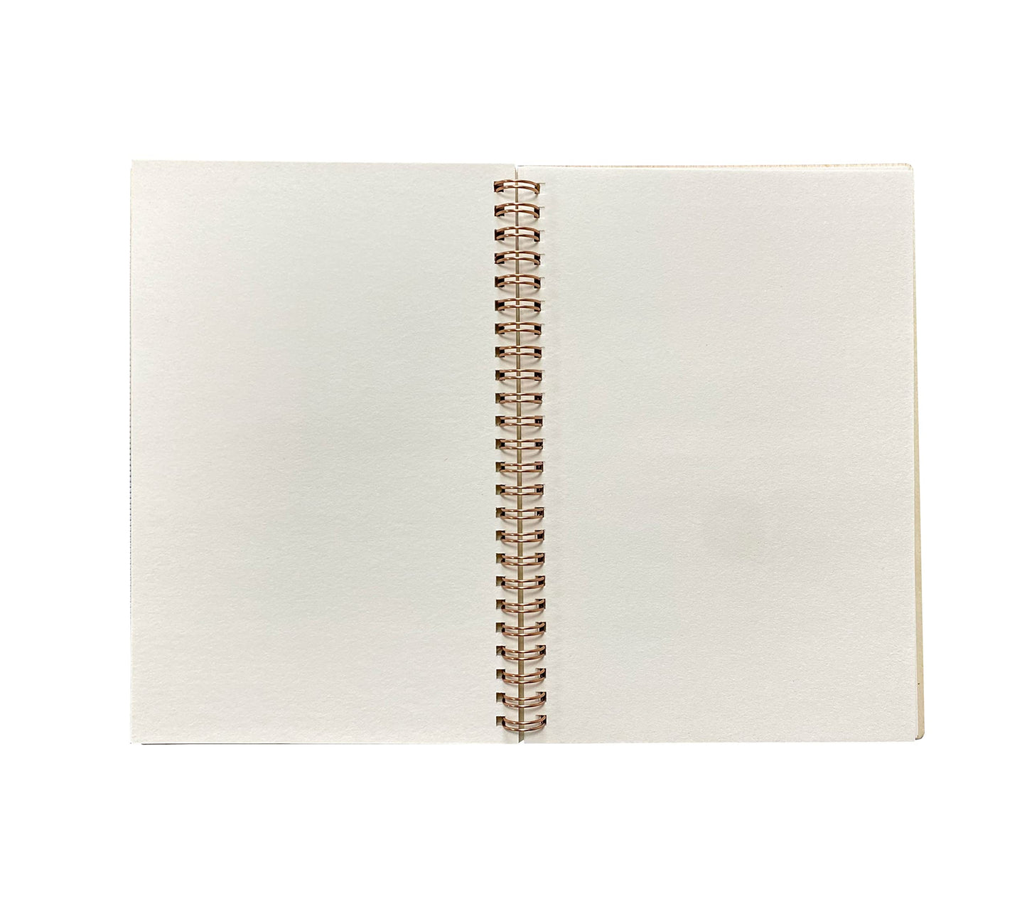 Cregugua 4 Pack A5 Wood Cover Jounal Notebook 40 Sheets Sketchbook 8.5 x 5.8 In Unlined Spiral Notebook for Crafting Project,Small Scrapbook