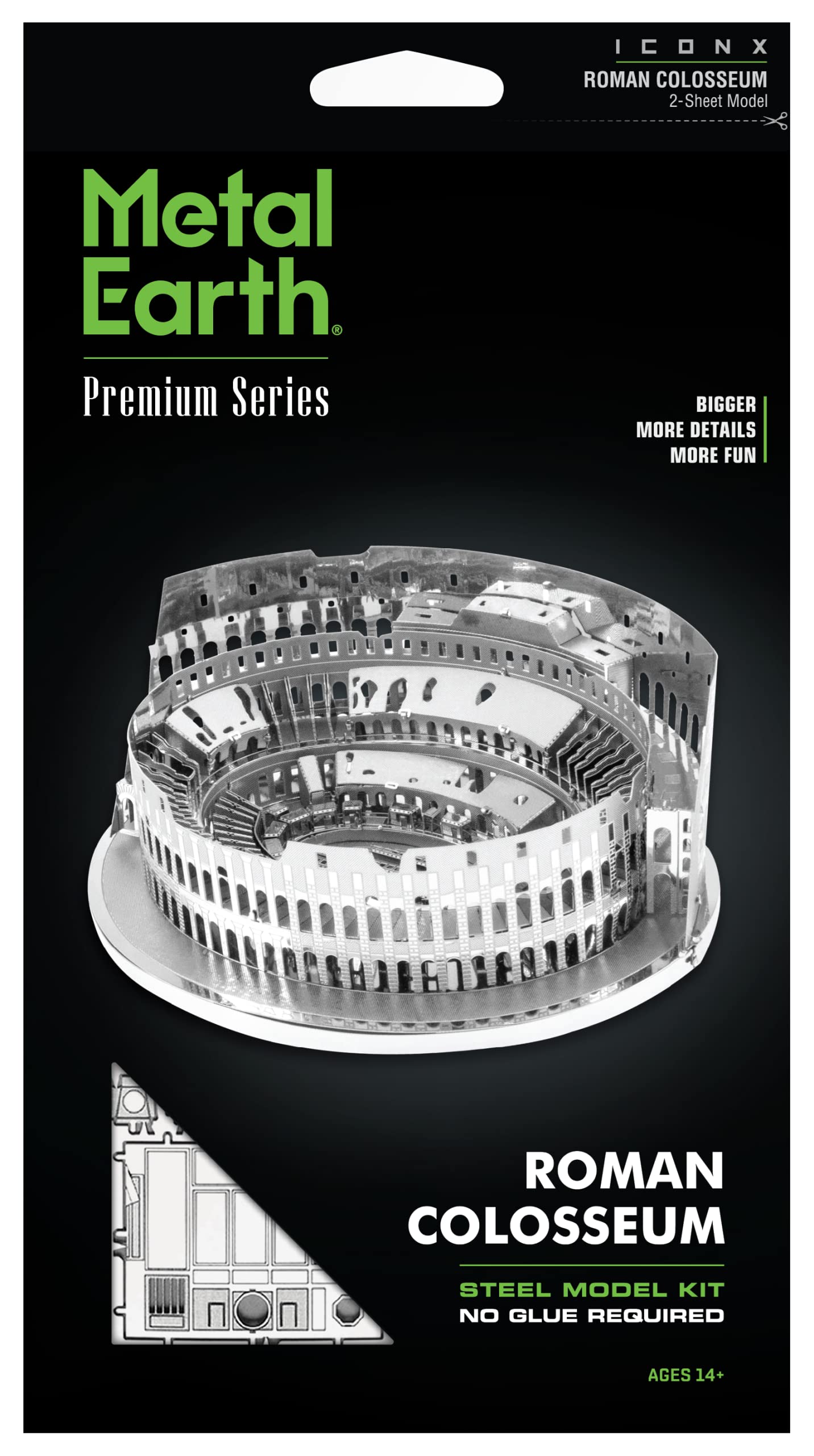 Fascinations Metal Earth Premium Series Roman Colosseum Ruin 3D Metal Model Kit