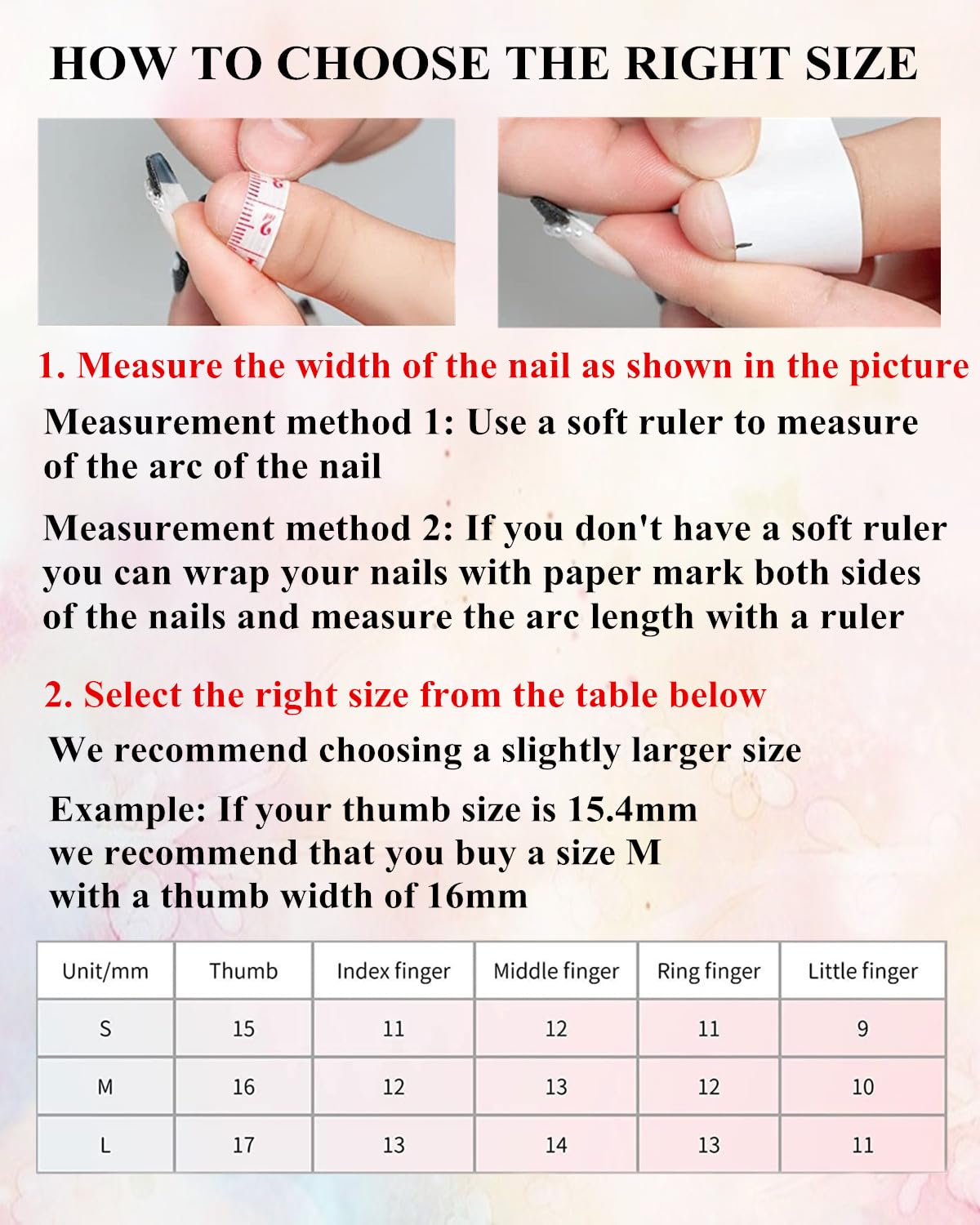 CAMILCY Handmade Nails Press on Long pointed tip Pink Hand Painted Reusable Gel UV Finished Pre Shaped False Nails for Women 10pcs 3D Glitzadora Handmade Nails (A089, S)