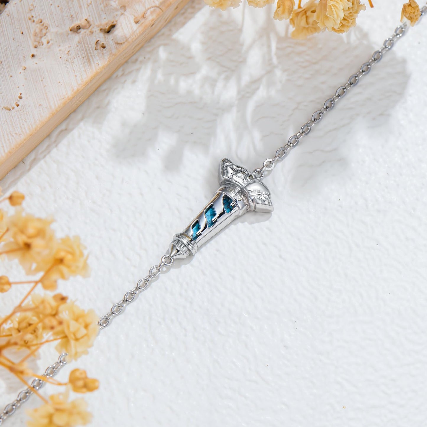 PEIMKO 925 Sterling Silver Turquoise Exquisite Lighthouse Bracelet Boho Style Bracelet Jewelry Gifts for Women Mother