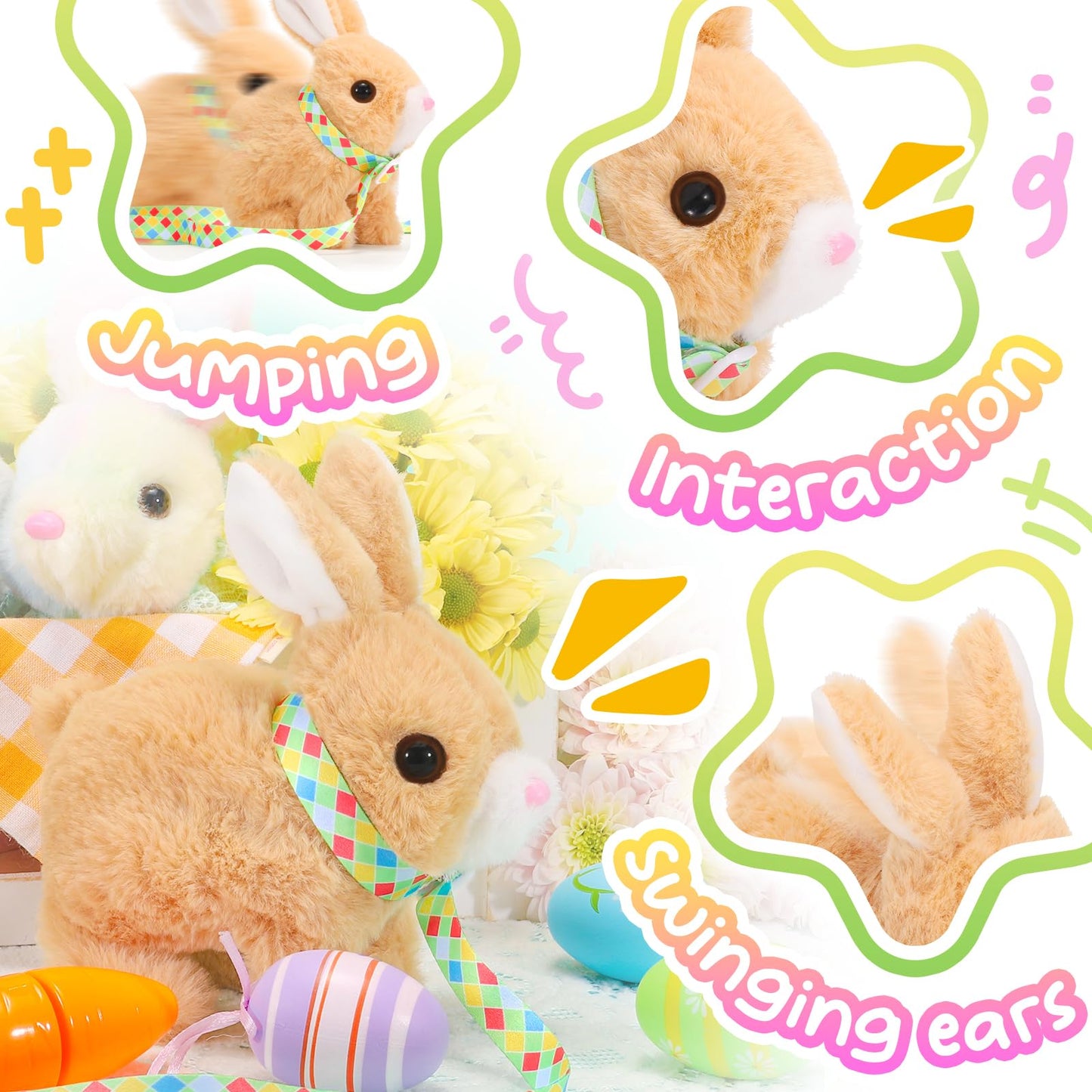 Tagitary Plush Toys Bunny Electronic Toy for Kids Toddlers