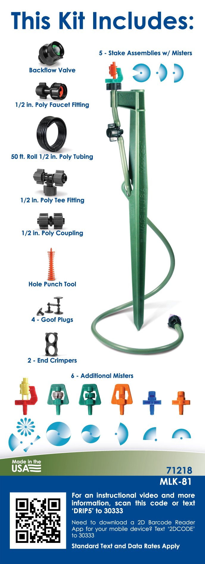 Mister Landscaper Micro Sprinkler Landscape & Shrub Kit