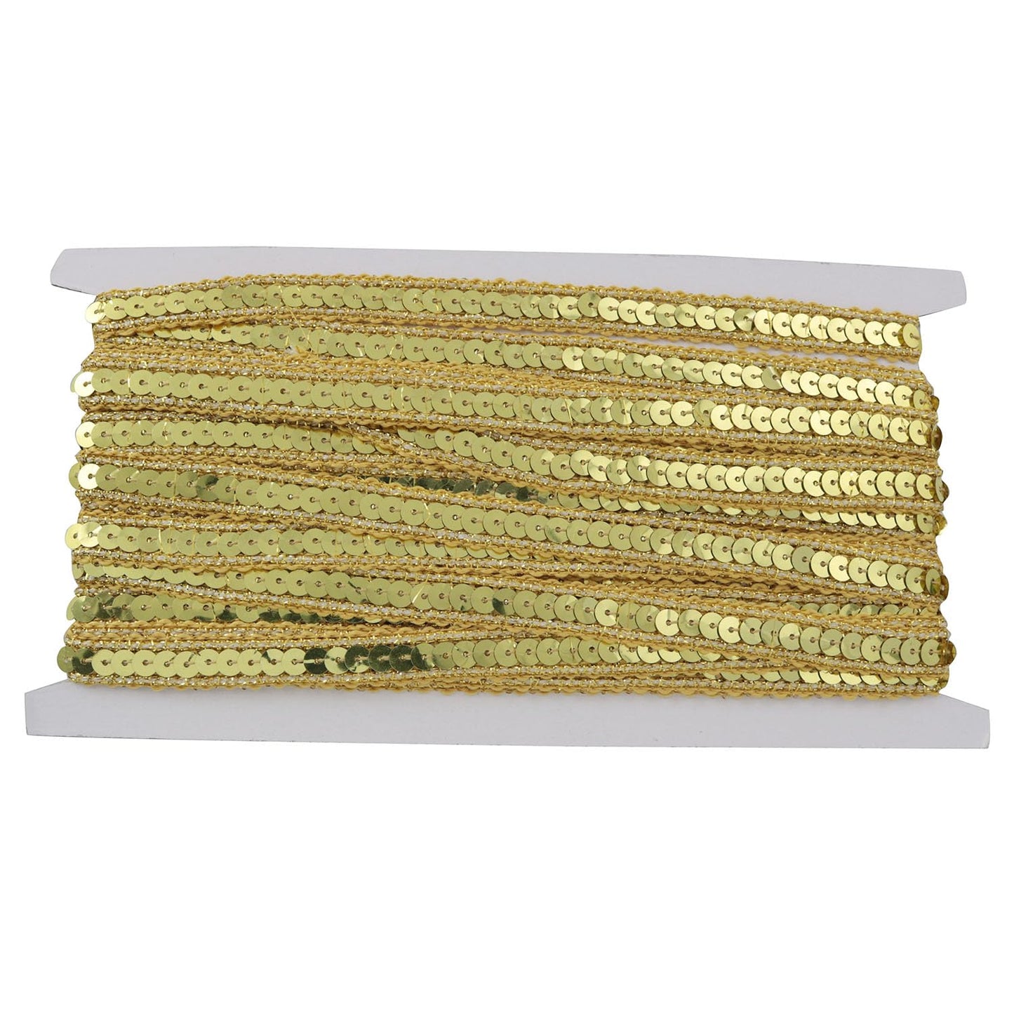 XGNG 1 Roll 10 Yards Gold Sequin Lace Trim Ribbon Sequined Satin Ribbon Braided Trim DIY Dance Costume Accessories for Sewing Projects Handbags Scrapbooking