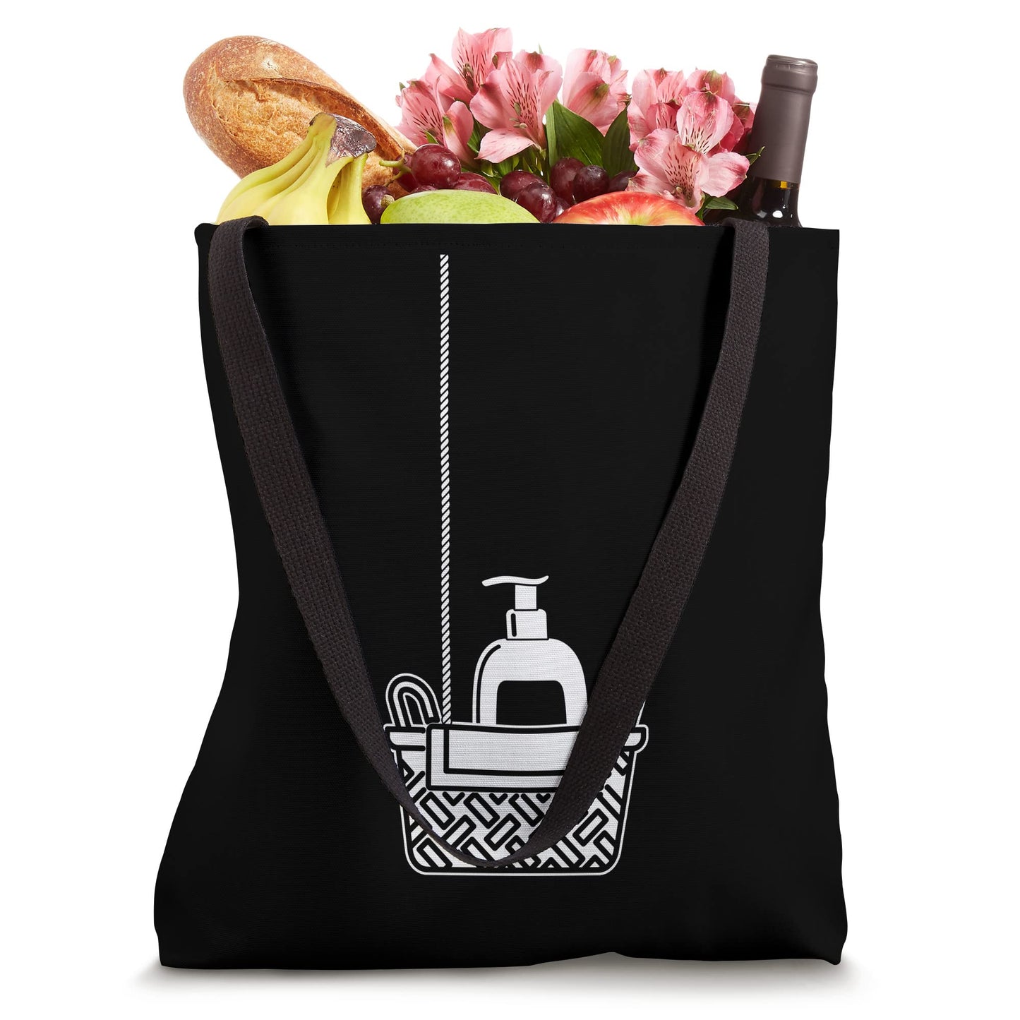 Creepy Lotion Basket True Horror Art Graphics Tote Bag