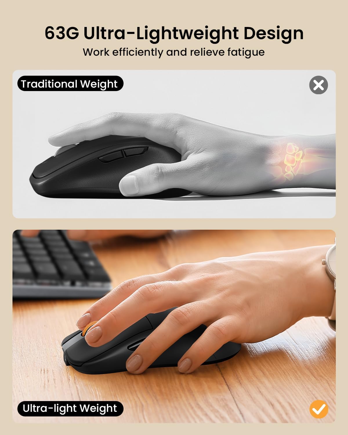 ProtoArc Mechanical Keyboard and Mouse, KM310 Wireless Rechargeable Aluminum Keyboard Mouse, 2.4G+Dual Bluetooth, Low Profile Keys, Red Switches, Multi-Device, for Windows/Mac - Space Gray