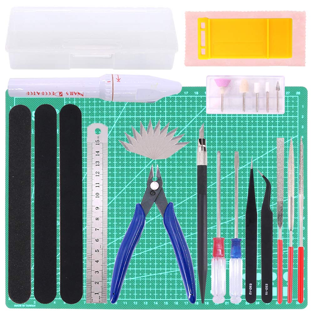 Keadic 29Pcs Modeler Basic Tools Craft Set Model Tools Kit Hobby Building Tools Kit for Professional Model Assemble Building
