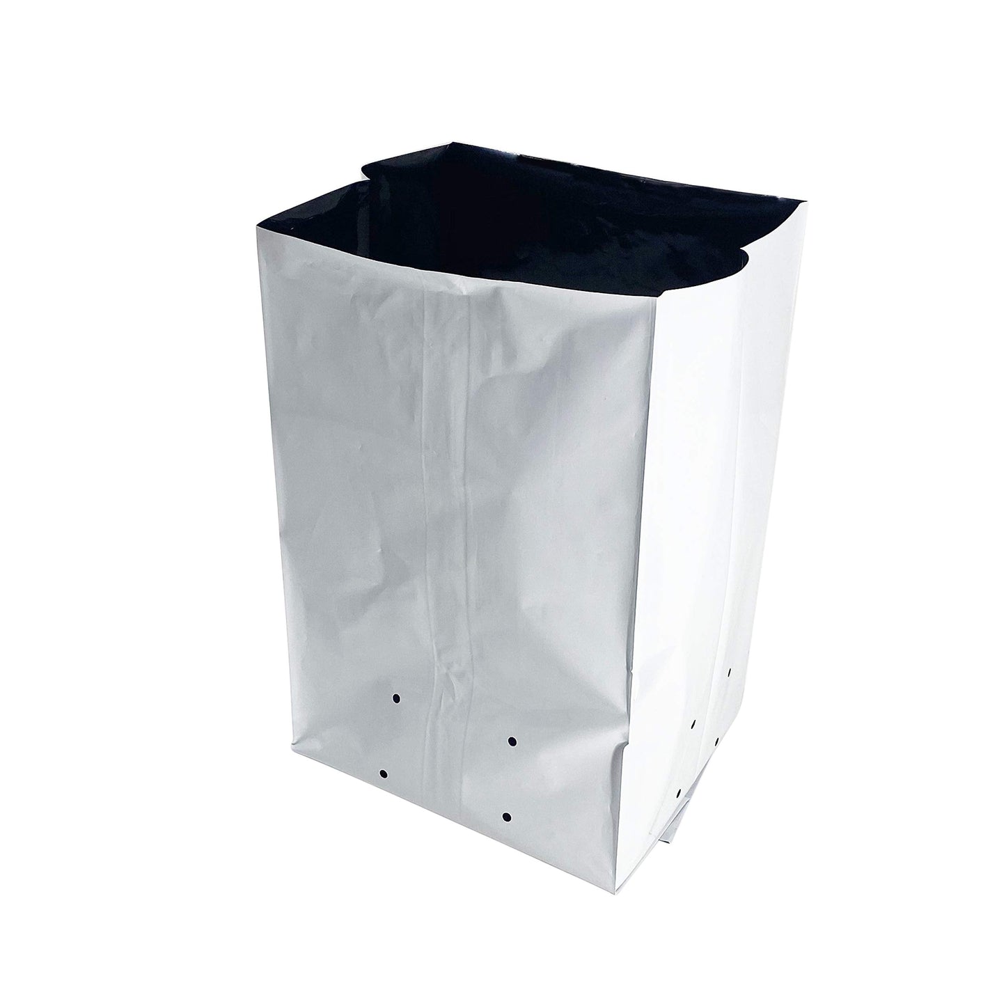 TEXALAN(R Plastic Grow Bags Poly Planters Panda Film Black and White 7 Gallon 25pcs