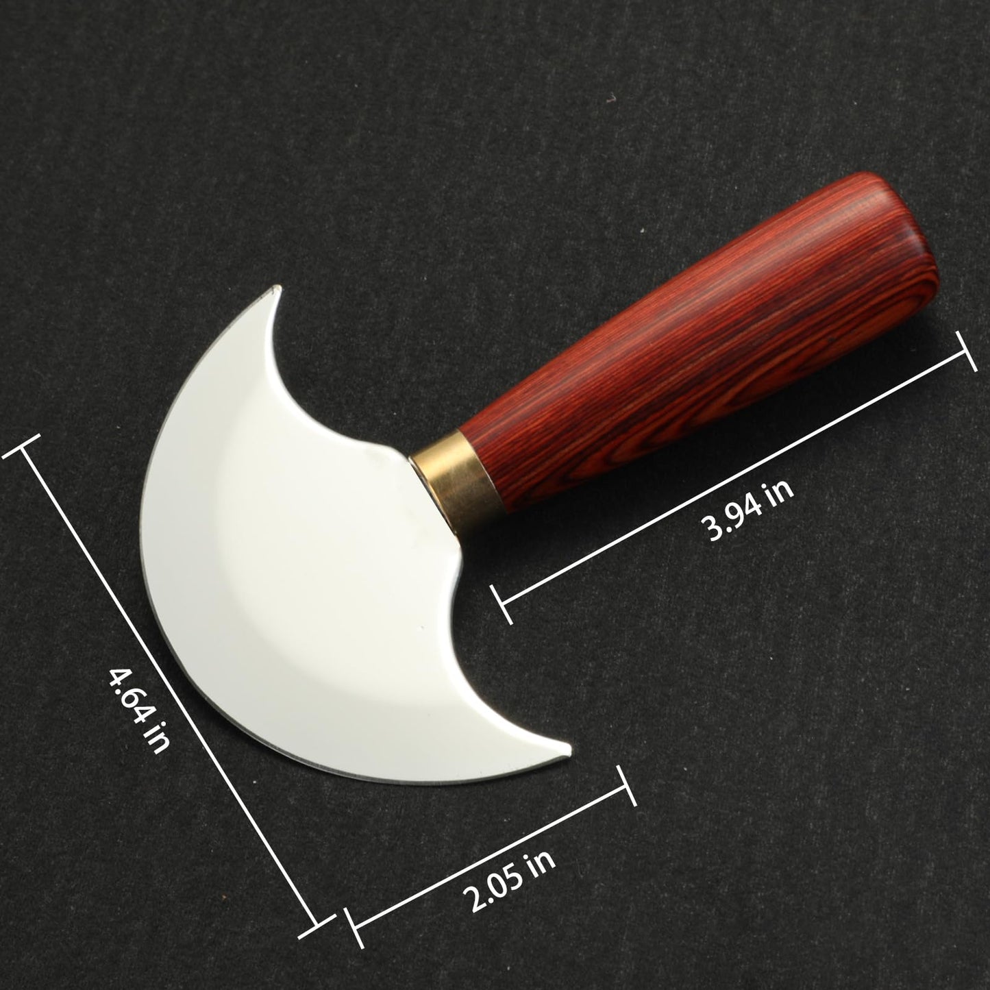 Coowolf Leather Knife with Wooden Handle, Leather Working Tools for Cutting Skiving and Trimming