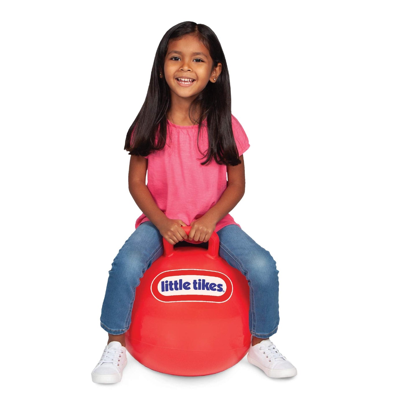 Little Tikes Bouncing Fun! Red Hopper 9301A - Mega 18" Inflatable Heavy Gauge Durable Vinyl Ball - Deflates Easily for Storage - Exercise Learning Fun? YES - Use that Energy! for Kids Ages 4-8