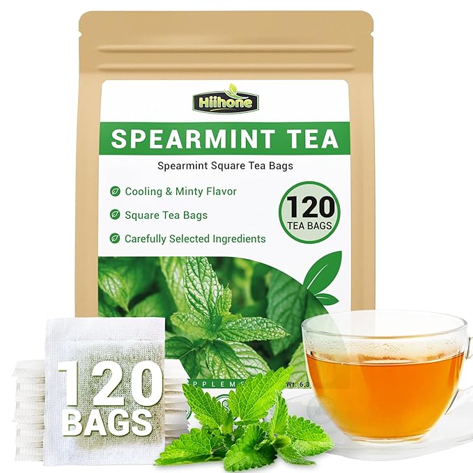 Spearmint Leaf Herbal Tea - Caffeine Free, 120 Teabags