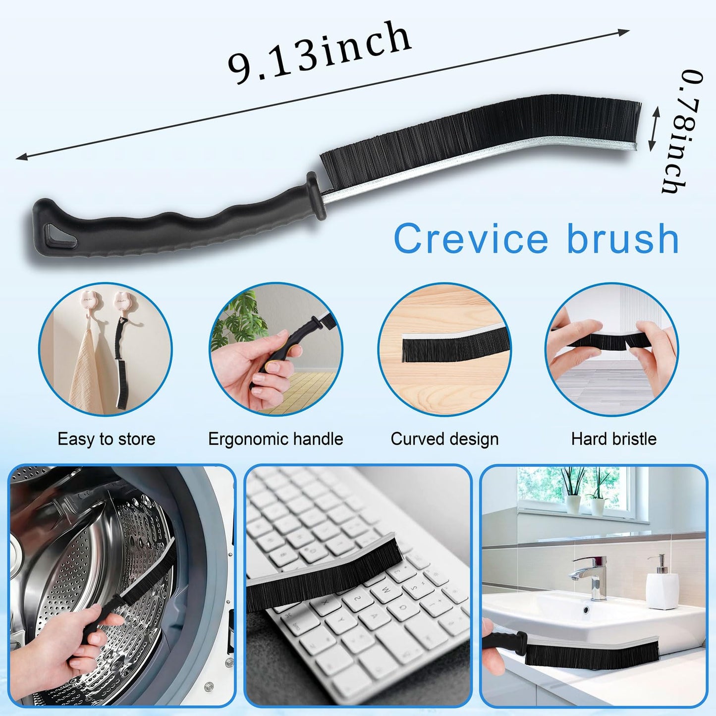 Universal Dryer Vent Cleaner Kit with Vacuum Hose - 4-Piece Lint Brush & Attachment Set for Clothes Dryer, Shop Vac Accessories, Lint Trap Cleaner & Home Maintenance Tools
