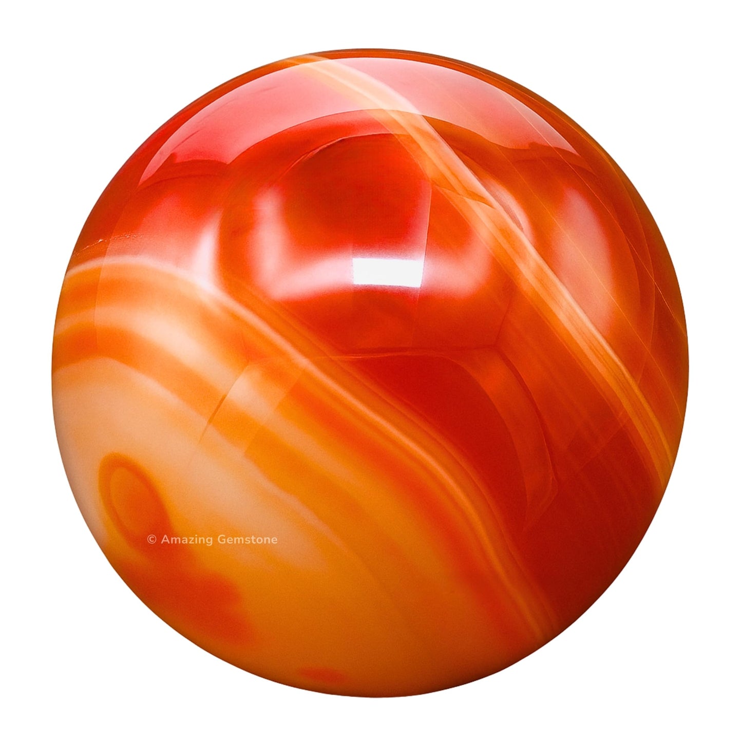Amazing Gemstone Carnelian Onyx Crystal Ball with Stand - 2 Inches Crystal Sphere Meditation Balls for Witchcraft and Decorative Balls