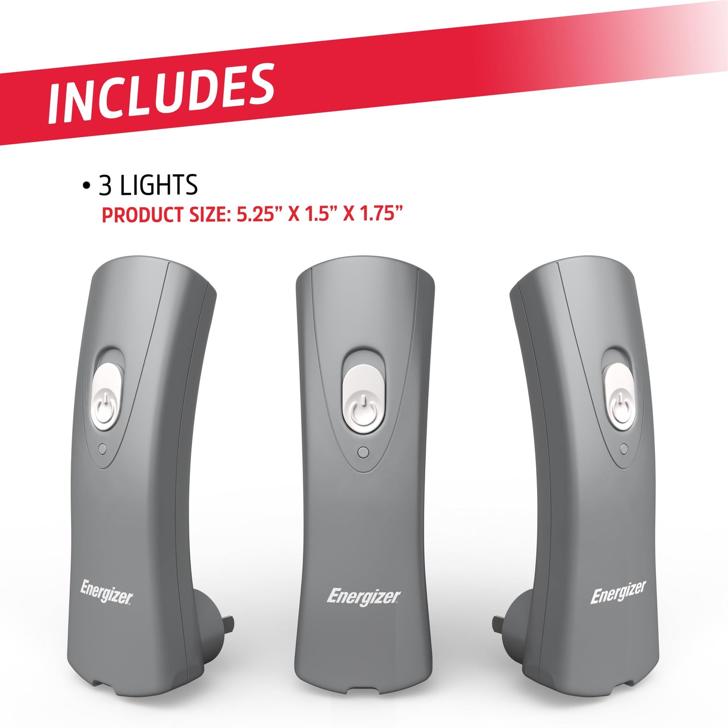 Energizer Auto-On LED Flashlights Rechargeable (3-Pack) for Home Power Failure, Plug in LED Flashlight for Power Outage, Night Light, Hurricane Preparedness