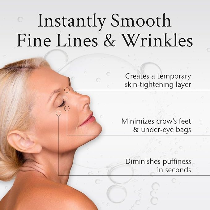 Boyd’s No Lines Temporary Wrinkle Remover - Skin Tightening Serum for Fine Lines, Instant Wrinkle Filler for Face, Forehead, Crow’s Feet, Under-Eye Bags, 0.5 fl oz