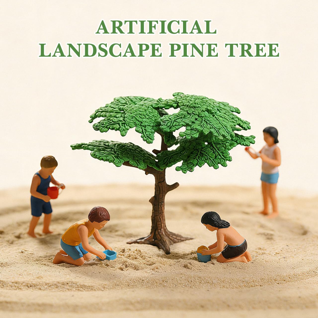 NUOBESTY Model Trees, 3pcs Mini Pine Tree Cypress Model Train Scenery Architecture Trees Fake Trees Model Diorama Tree for Landscape, Sand Table, Dollhouse Decor