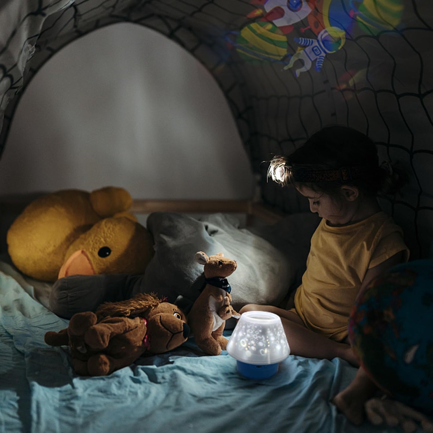 FEIHUAN LED Projection Night Light,Children's Room Decoration,with USB Cable,360 Degree Rotating Nebula Light Projector,The Best Gift for Children's Parties,Birthdays,Christmas,Valentine's Day