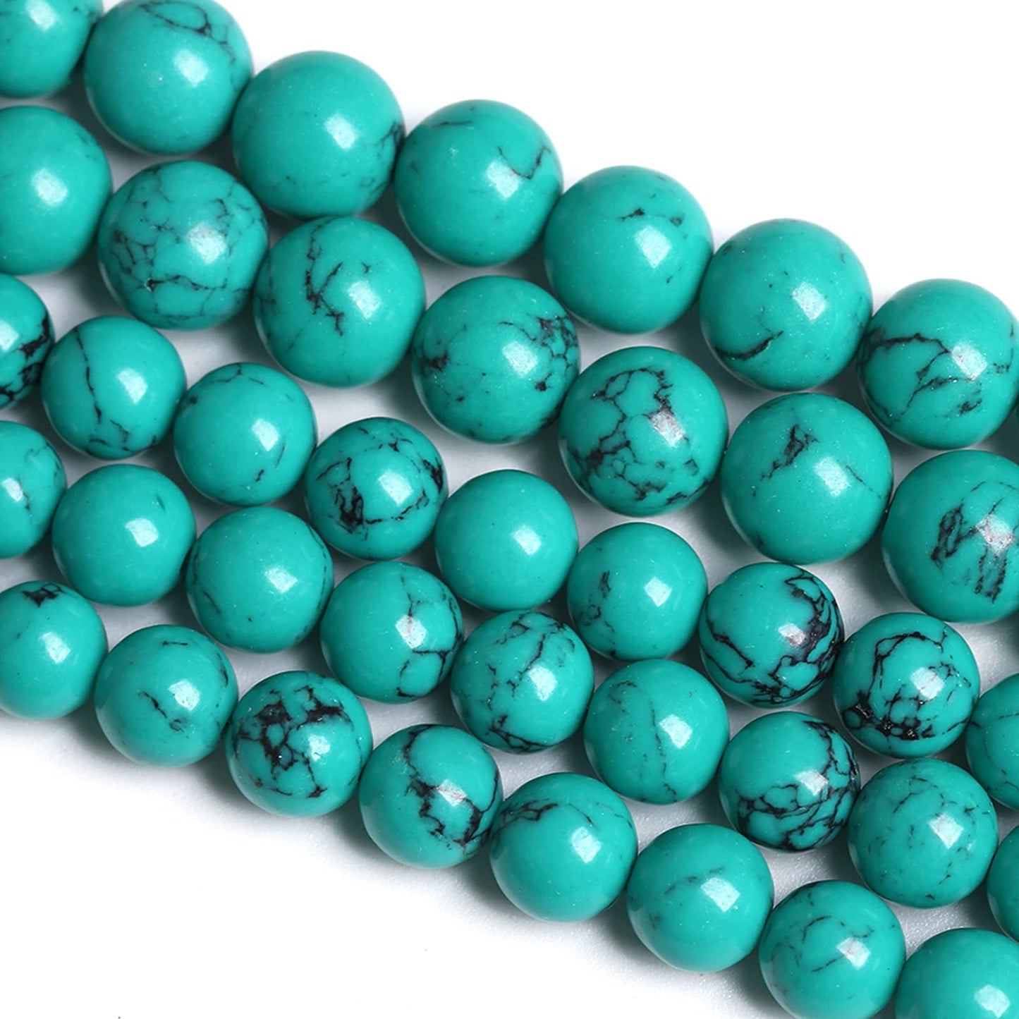 6MM 60PCS Green Turquoise Spacer Loose Beads for Jewelry Making DIY Bracelet Necklace