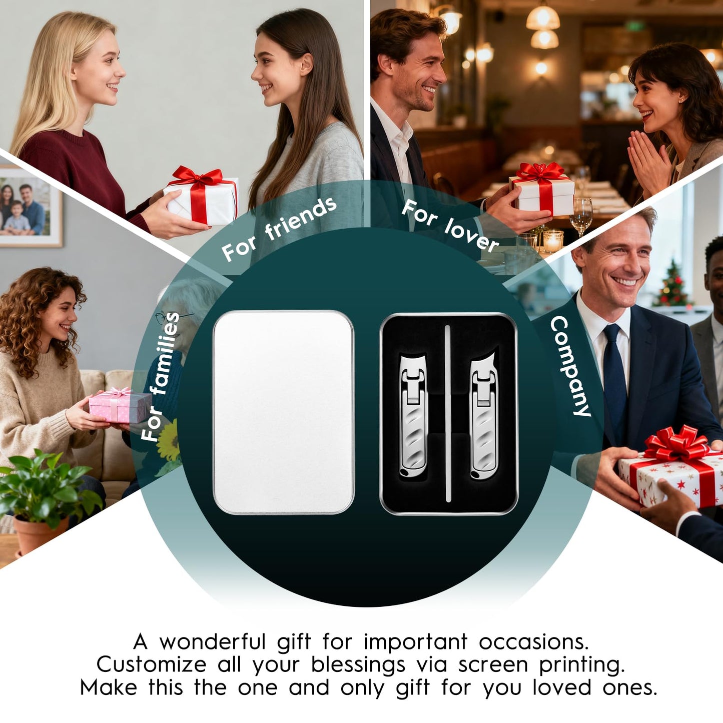 GRANDMIDAS Nail Clipper Set for Women, Professional Nail Cutter with Ergonomic Design, Durable Stainless Steel Nail Clippers for Precise Trimming - Gift for Men, Women and Seniors