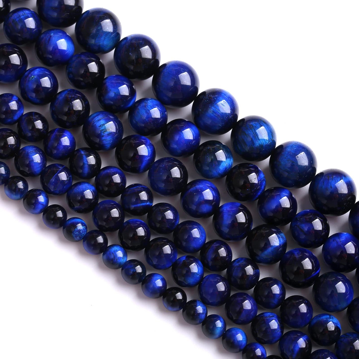 6mm 60PCS Natural Stone Lapis Blue Tiger Eye Beads 5A Quality Spacer Loose Beads for Jewelry Making DIY Bracelet Accessories