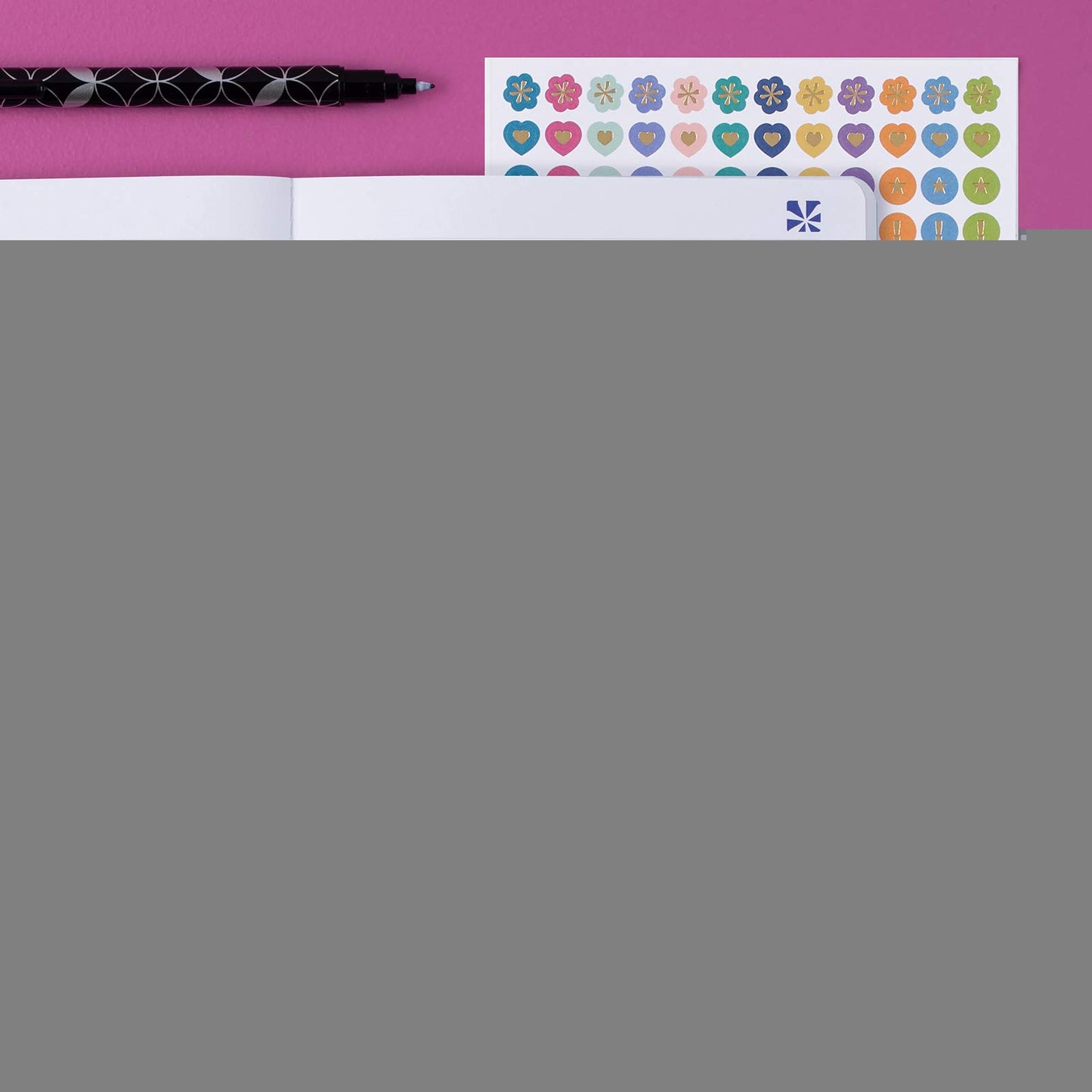 Erin Condren Undated 12 Months Customizable Agenda Petite Planner - Perfect for Tracking Monthly To-Dos or Monthly Project Goals. 140 Stickers Included