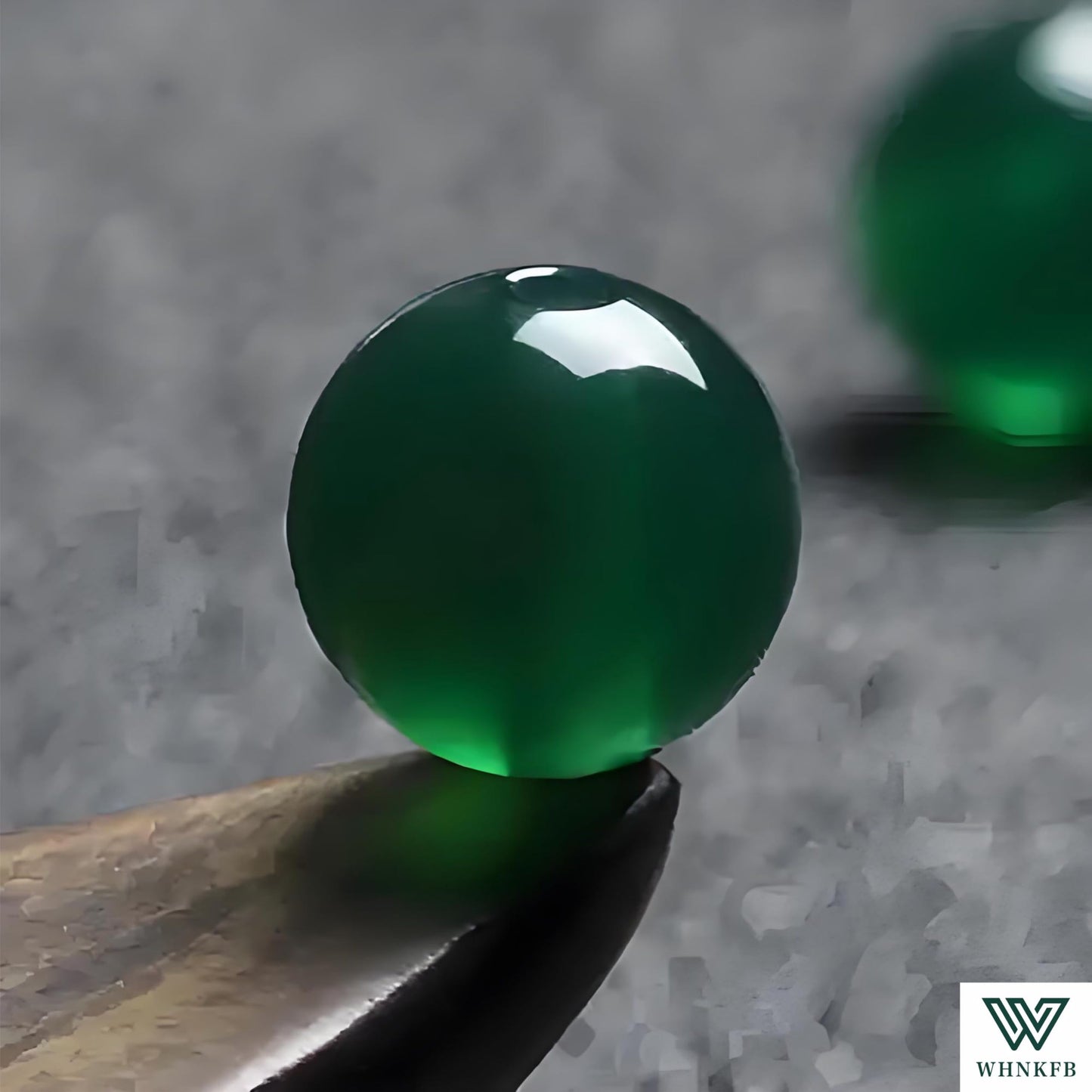 WHNKFB 10mm 50PCS Natural Green Agate Round Beads, Banded Loose Stone Beads for Jewelry Making Craft - 4mm 6mm 8mm 10mm Options with Free Elastic Cord