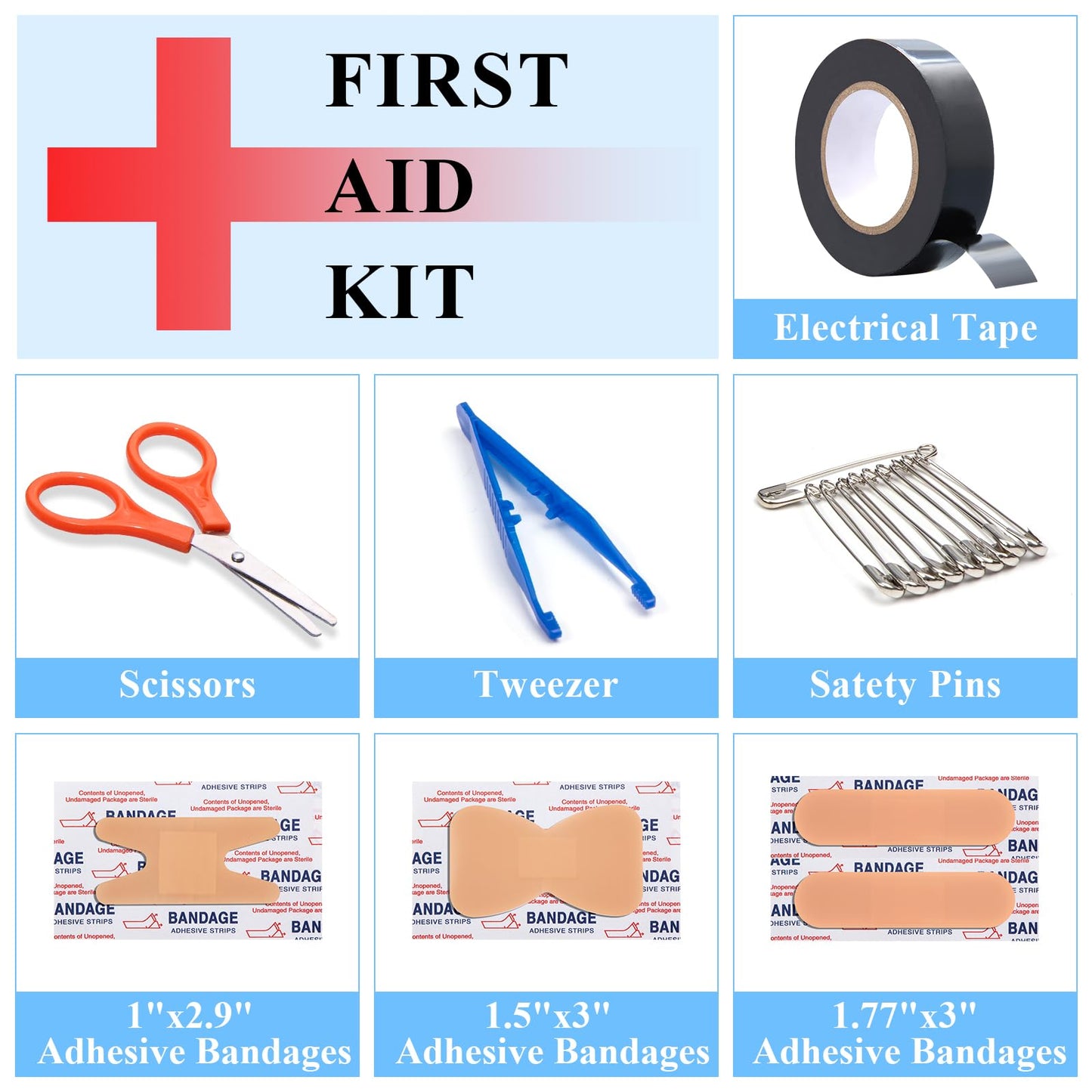AUTODECO Car Emergency Roadside Assistance Kit with Jumper Cables Tire Inflator Automotive Kit for Car Vehicle（Orange）