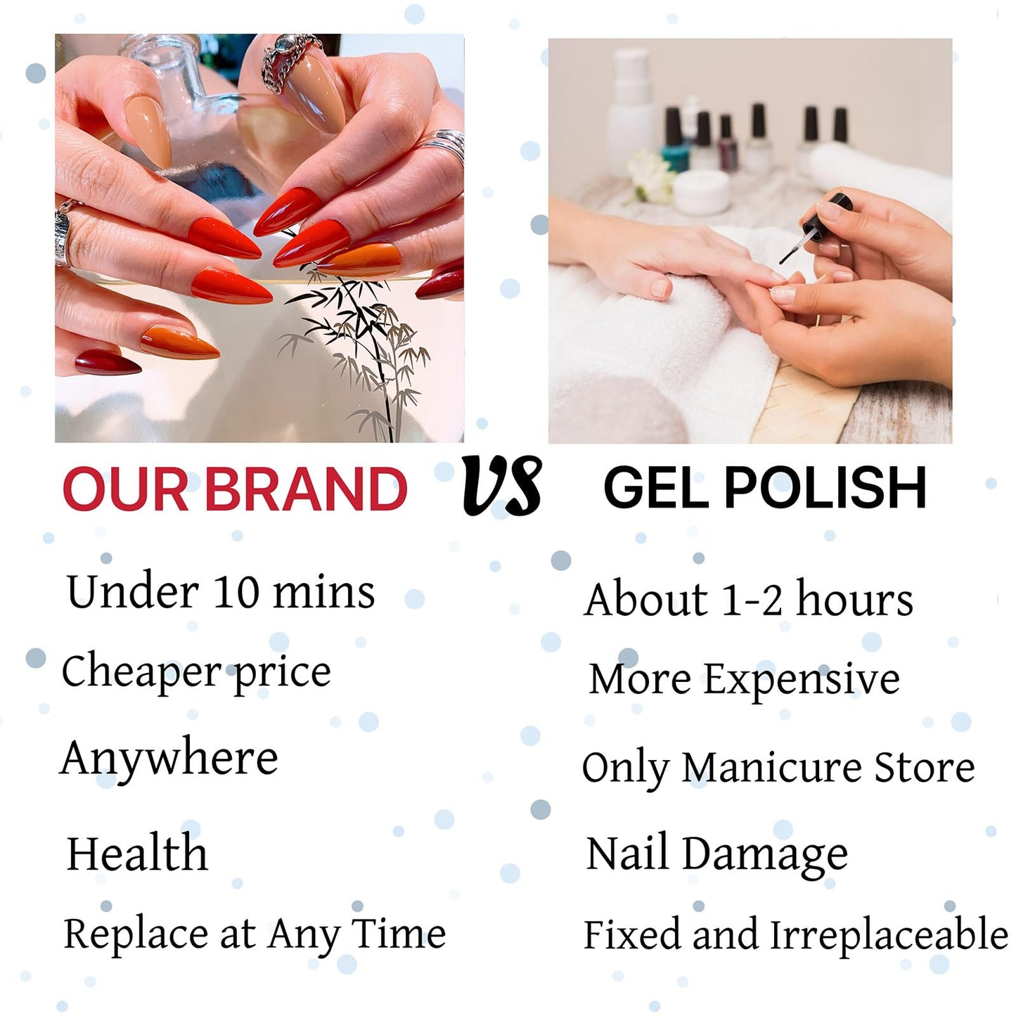 24 Pcs Press on Nails Short Almond Wine Red Gradually Changes Fake Nails Full Cover Opaque Reusable Acrylic Glue on Nails Removable Stick on Nails 12 Size Kit for Women Girls
