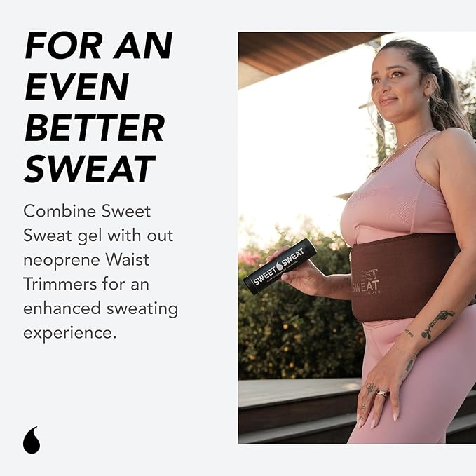 Sweet Sweat Workout Enhancer Roll-On Gel Stick - Makes You Sweat Harder and Faster, Use with Sweet Sweat Waist Trimmer