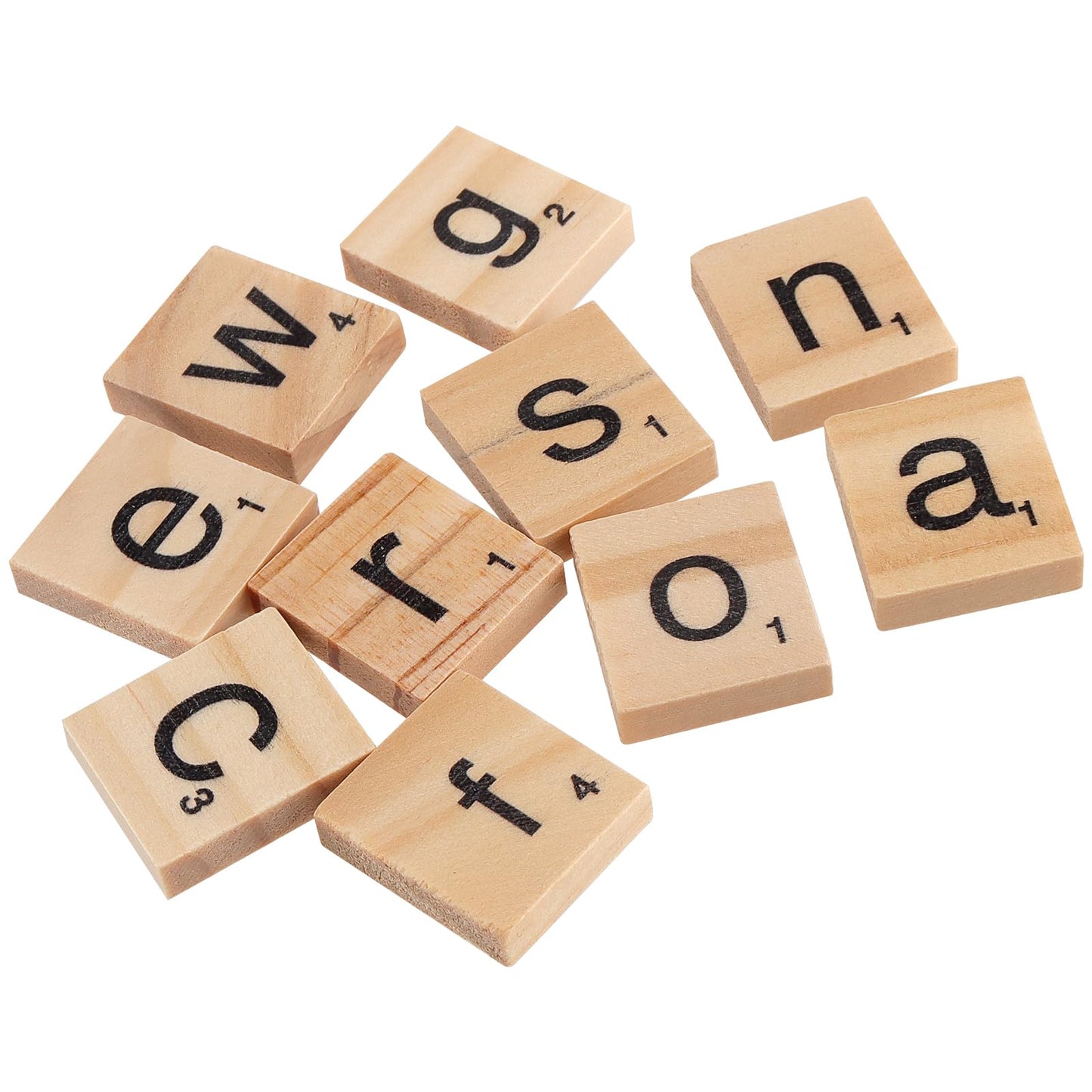 ZEONHAK 1200 PCS Wooden Letters Tiles, Small Letter Tile for Crafts, Wooden Alphabet Letter Tiles for DIY Decoration, Craft Projects, Spelling Alphabet, 0.8 x 0.7 x 1/5 Inch