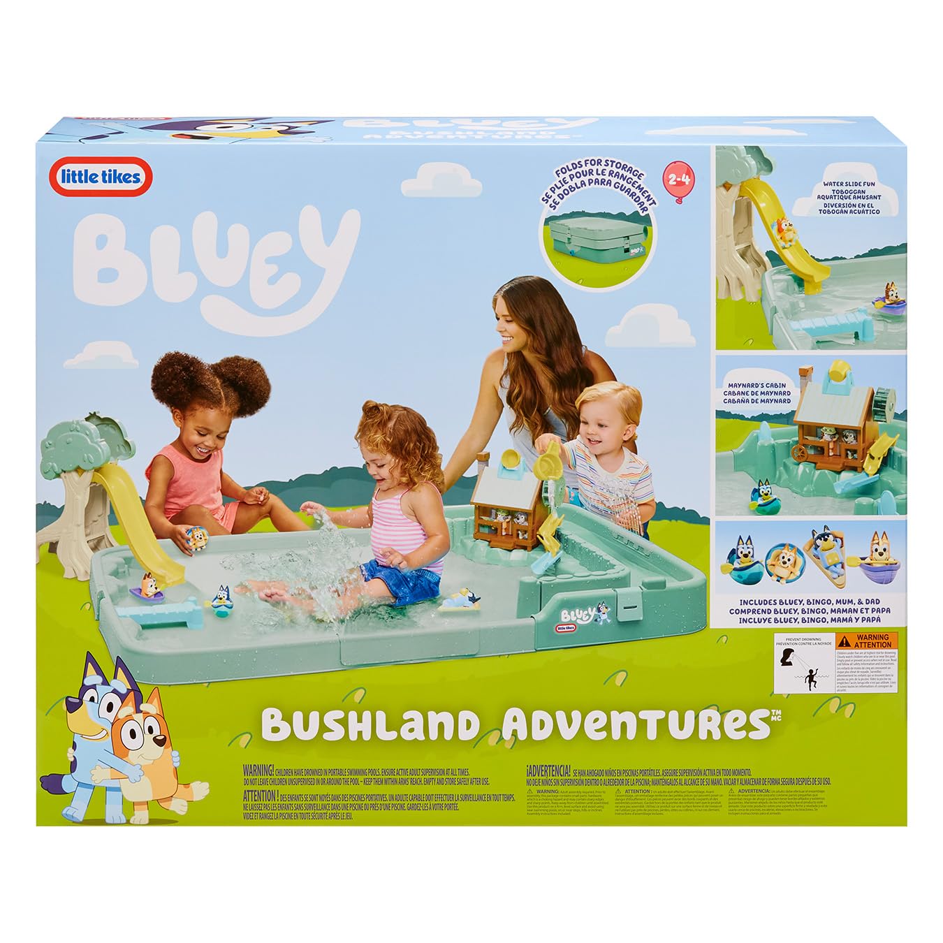 Little Tikes Bluey Bushland Adventure with 6 Accessories, Bluey Active Play, for Boys and Girls Ages 2-4 Years