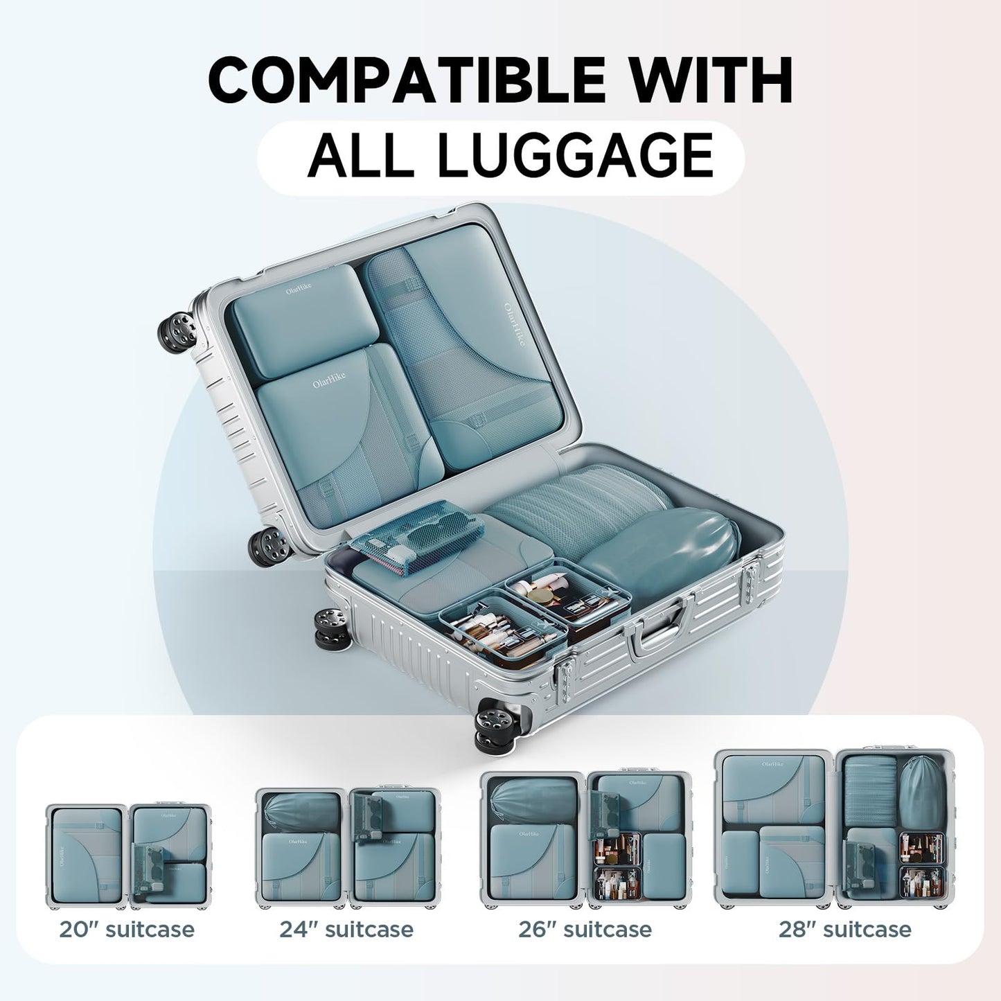11 Set Packing Cubes for Travel, Gifts for Women Mom,Anti-Tearing Suitcase Organizer,OlarHike Vacation Essentials & Accessories for Cruise Ship