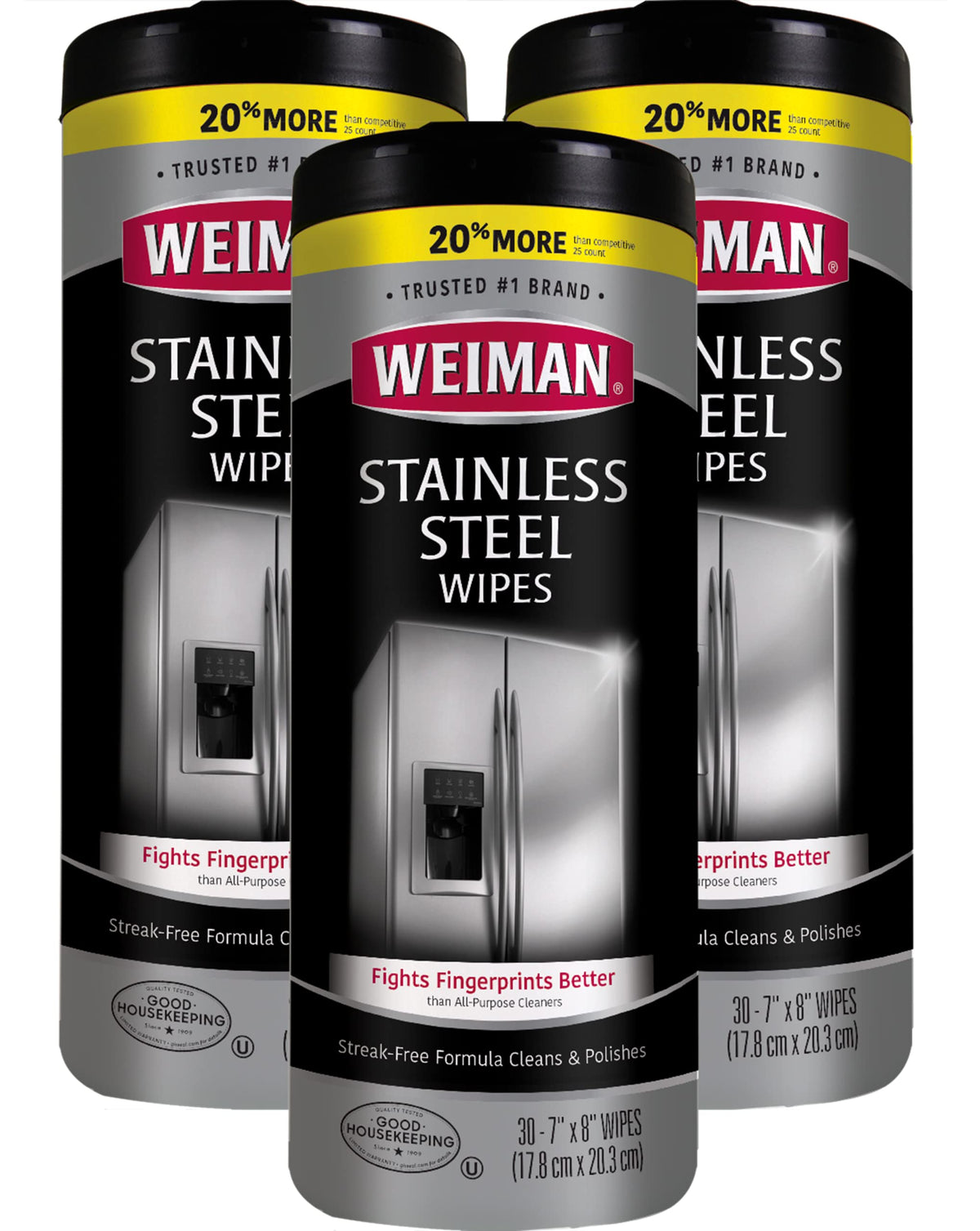 Stainless Steel Cleaner Wipes (3 Count)