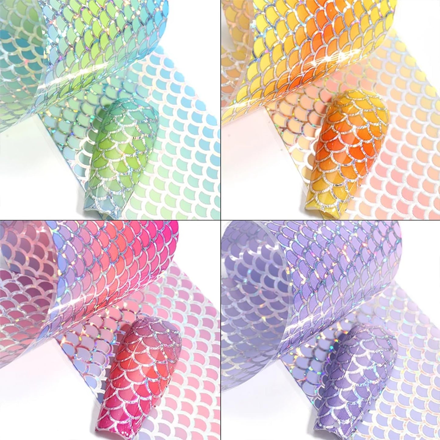 Nail Foil Transfer, DANNEASY 30 Roll Starry Sky Star Nail Foils Sheet Iridescent Foil Stickers for Nails Holographic Nail Art Foil Transfer Nail Design Stickers Nail Stickers Decals
