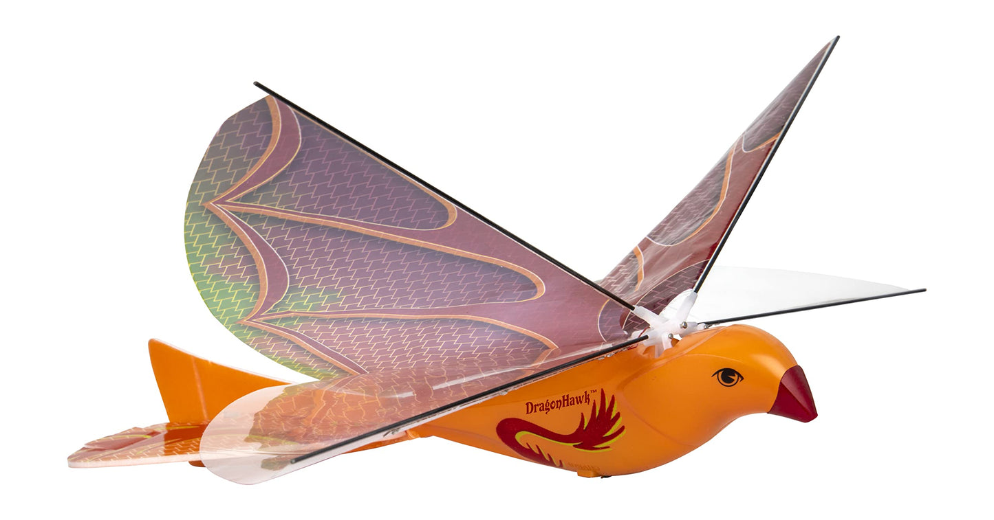 Duncan Toys Dragon Hawk Light-Up Flying Bird - Day/Night Motorized Toy with Shake Auto Start, USB Charger, 2 Flight Positions