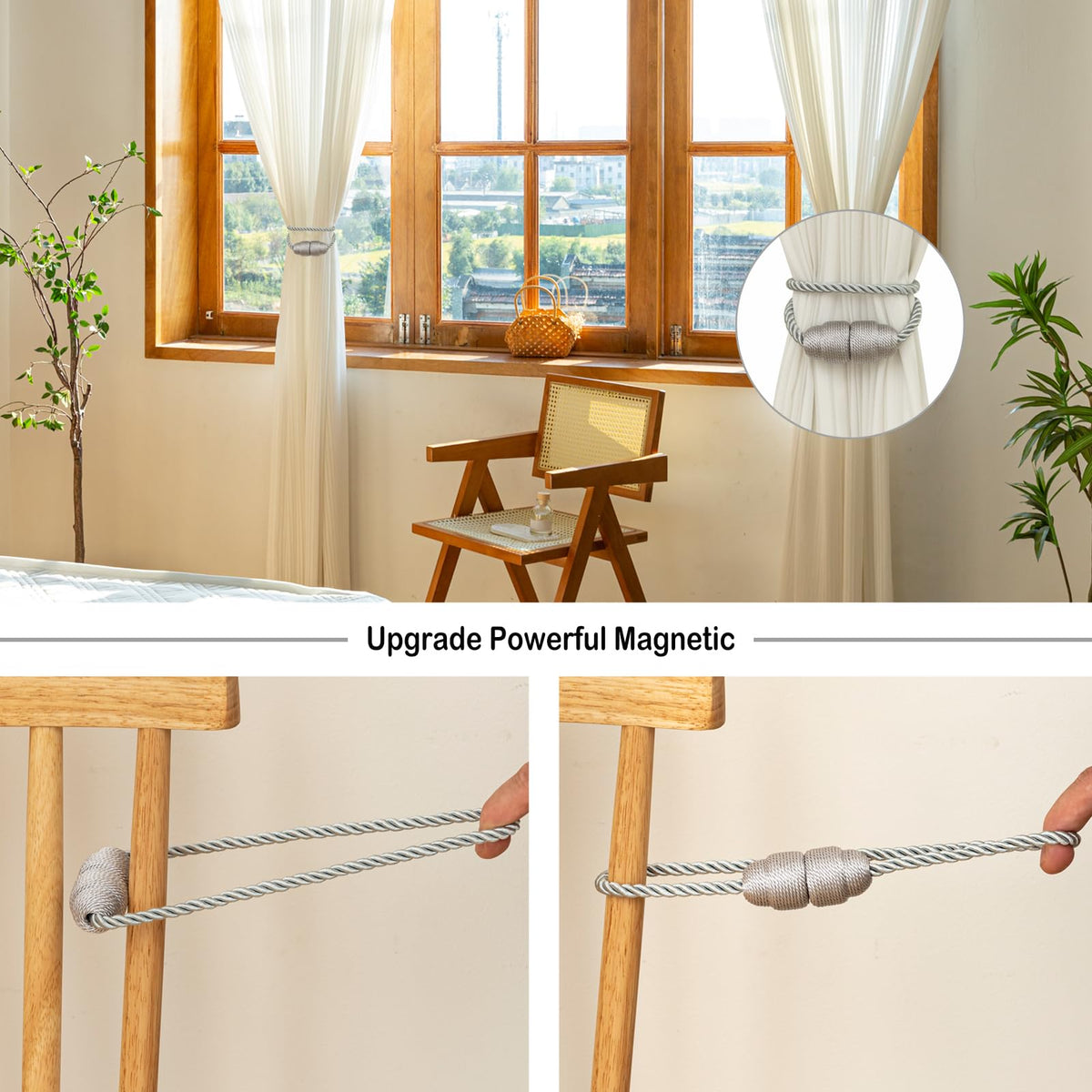 Magnetic Curtain Tiebacks (8 Count)