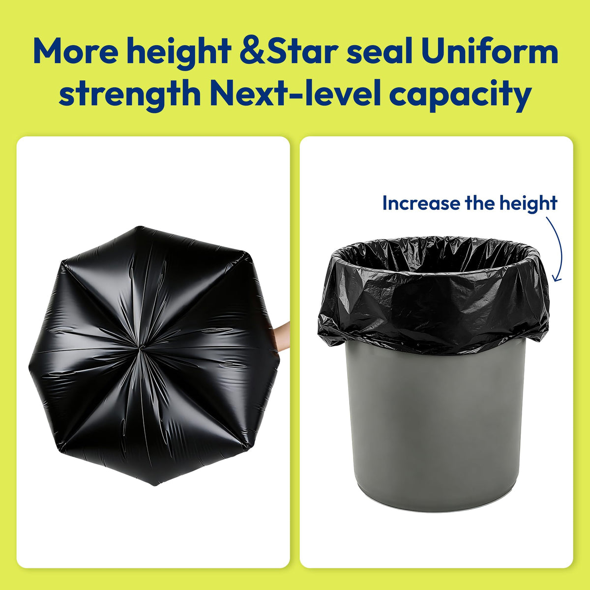 Heavy Duty Contractor Trash Bags 55 Gallon 30 Count