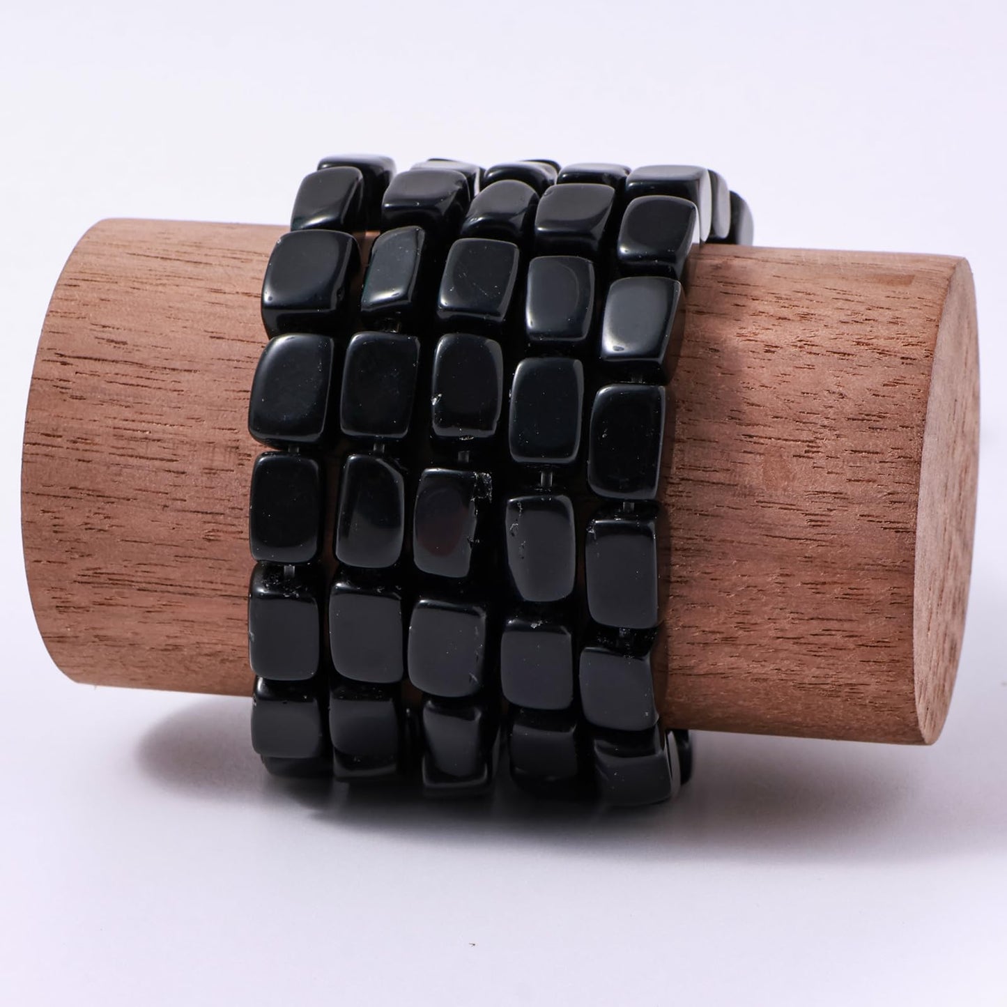 Natural Large Black Onyx Agate Cube Stone Beads 8x11mm 38cm/str Loose Semi Gemstone Stone Square Beads for Making Bracelets Necklace