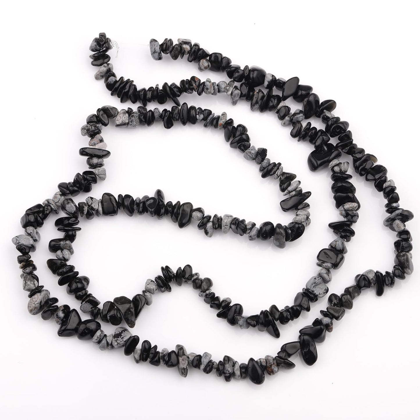 200pcs Natural Irregular Chip Stone Beads 5-8mm Pre-Drilled 30-inch Strand Semi-Precious Healing Crystal Beads for DIY Jewelry Making Bracelet Chakra Crafts Snowflakes
