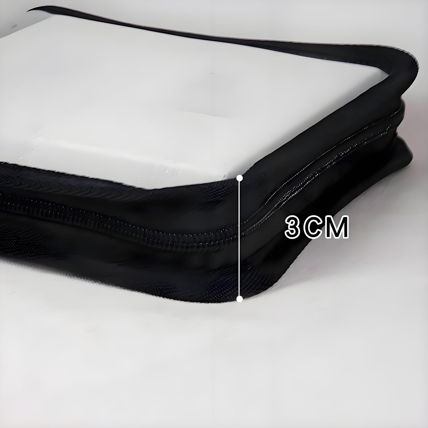 A5 Zipper Press On Nail Organizer - Empty Nail Storage Box for Fake Nails, Nail Display, Includes 6pcs Nail Tapes - Durable Nail Packaging for Fake Nail Storage & Organization