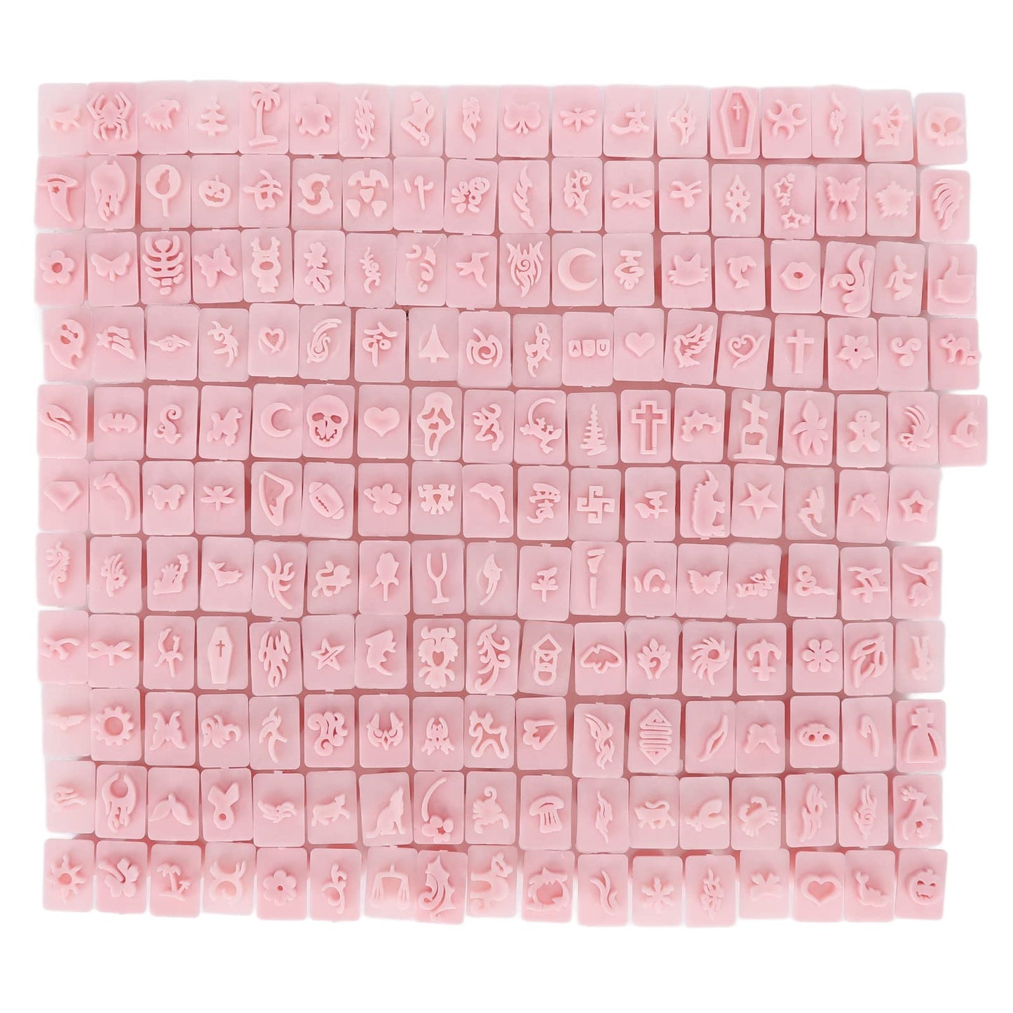 Dioche 192-piece 3D Nail Art Stamper Set - A Variety of Beautiful Designs to Choose from, Suitable and Beginners Alike, Easily Create Personalized Nail Art.