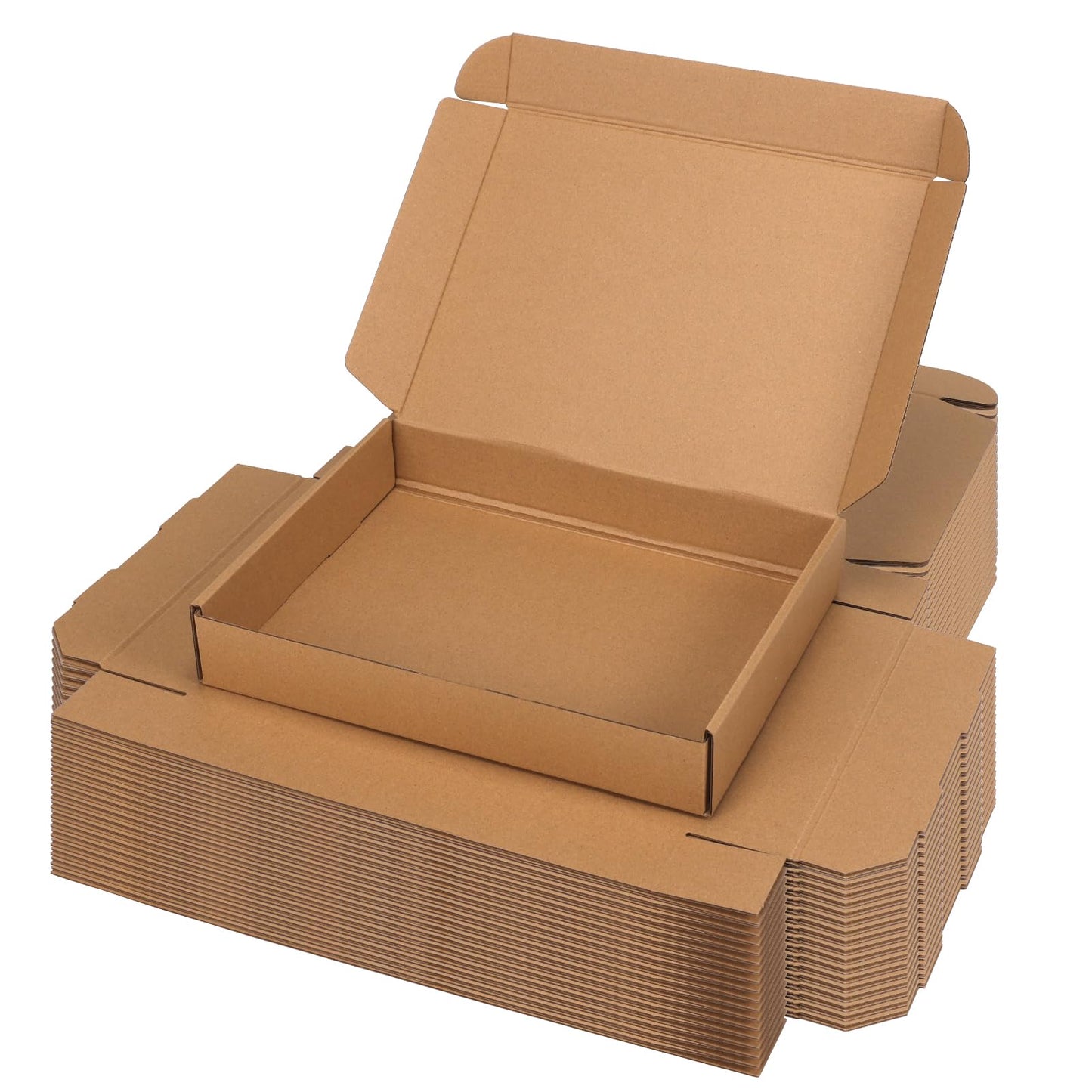 Serwrsw 12x9x2 inch Shipping Boxes Set of 30 Brown, Inner Size 11.6x8.6x1.6 inch Cardboard Mailing Boxes for Small Business Packaging or Gift Wrapping